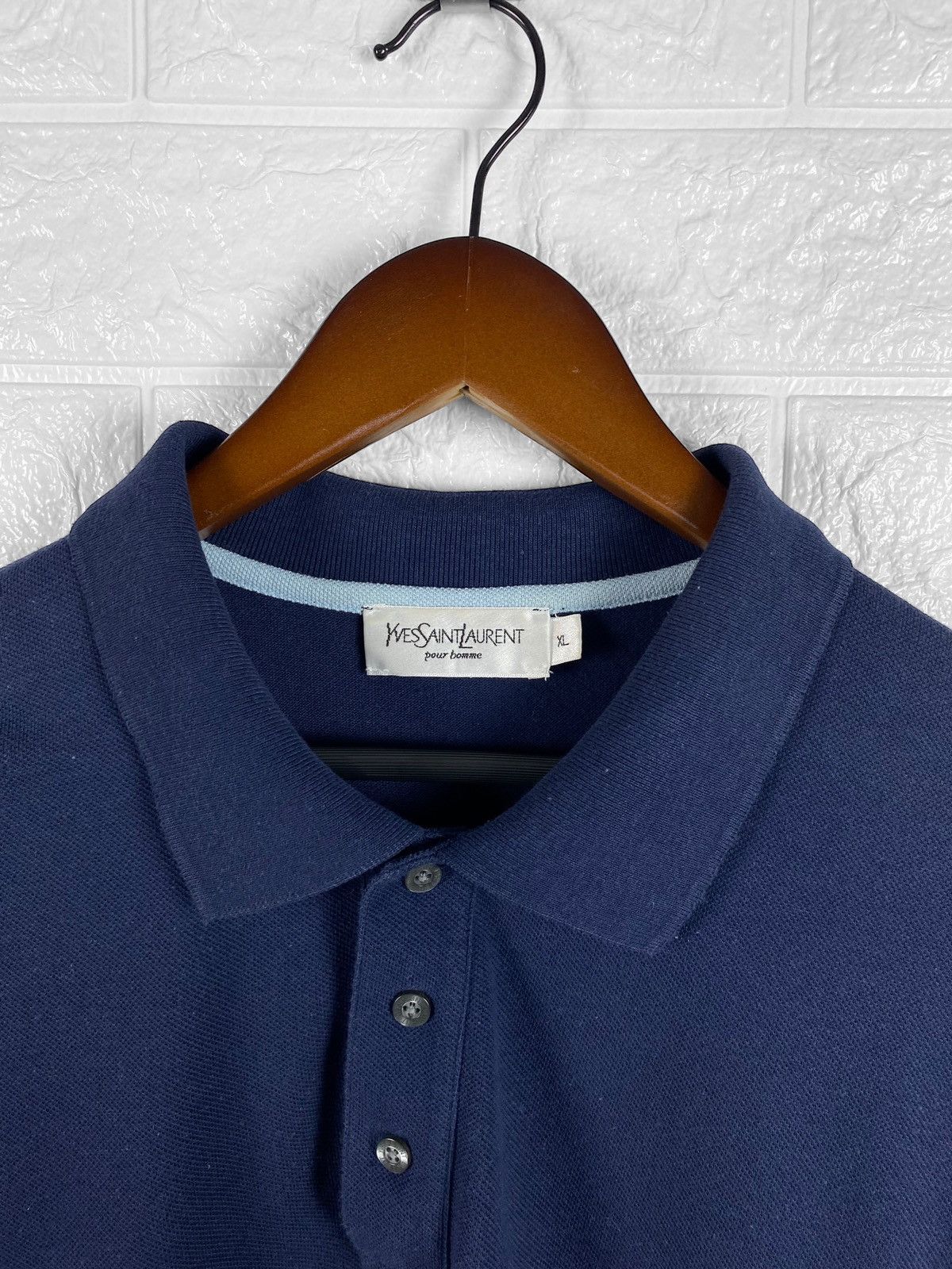 Vintage Vintage Yves Saint Laurent logo polo t shirt Size US XL / EU 56 / 4 - 7 Thumbnail