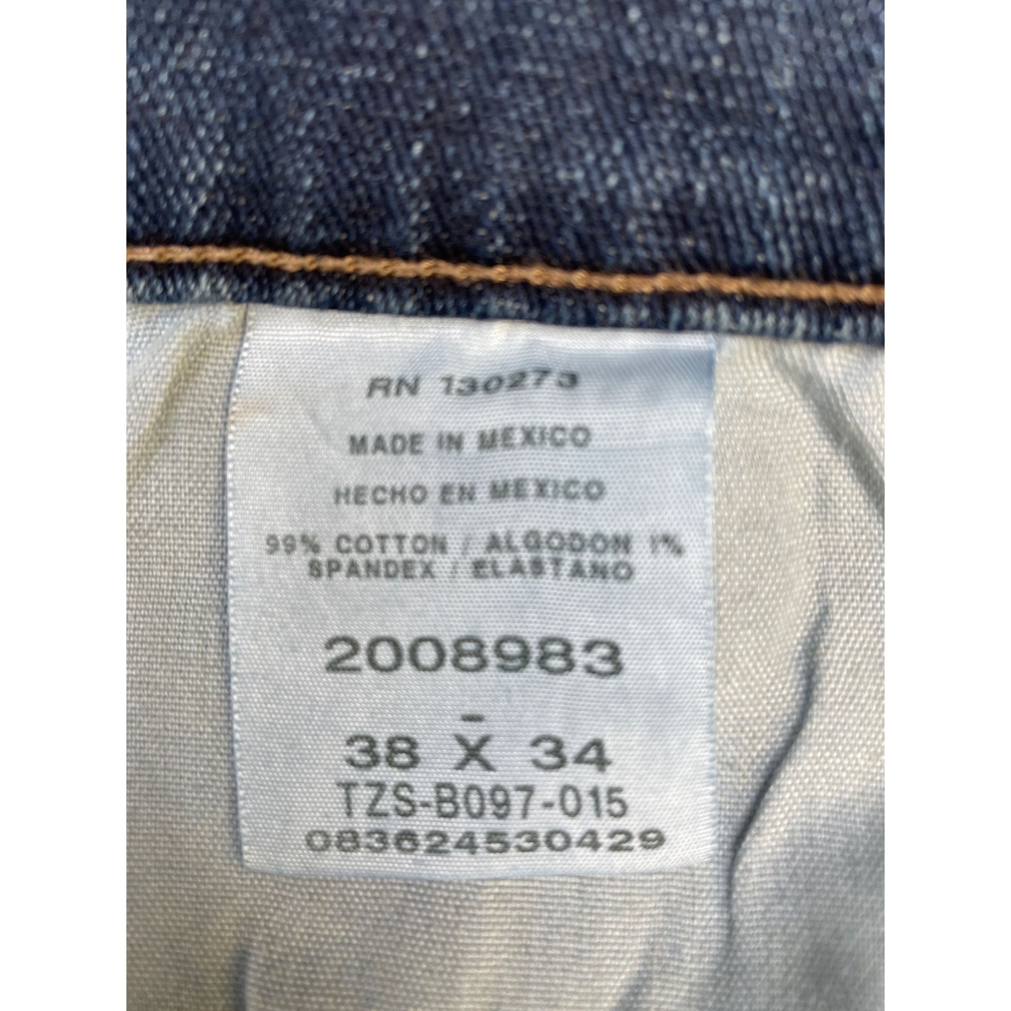 Lee Lee Men's Blue Jeans Regular Fit Size 38 x 34 SKU 5748 Size US 38 / EU 54 - 5 Thumbnail