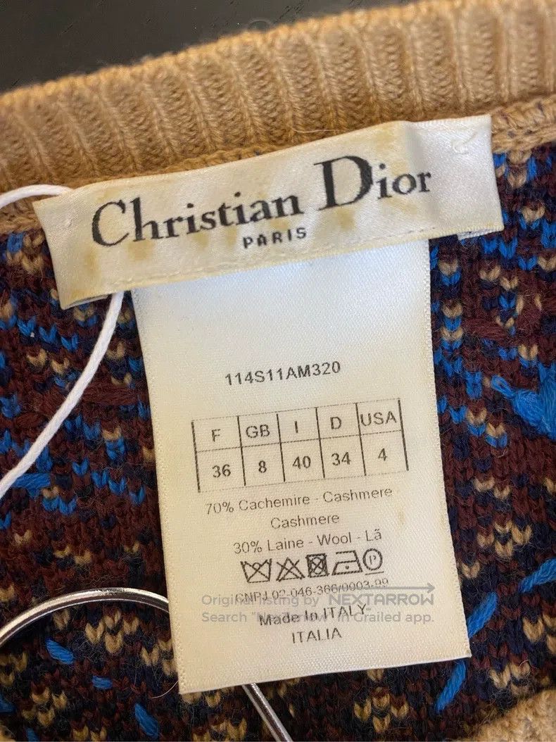 Dior Dior Brown national style sweater Size XS / US 0-2 / IT 36-38 - 5 Thumbnail