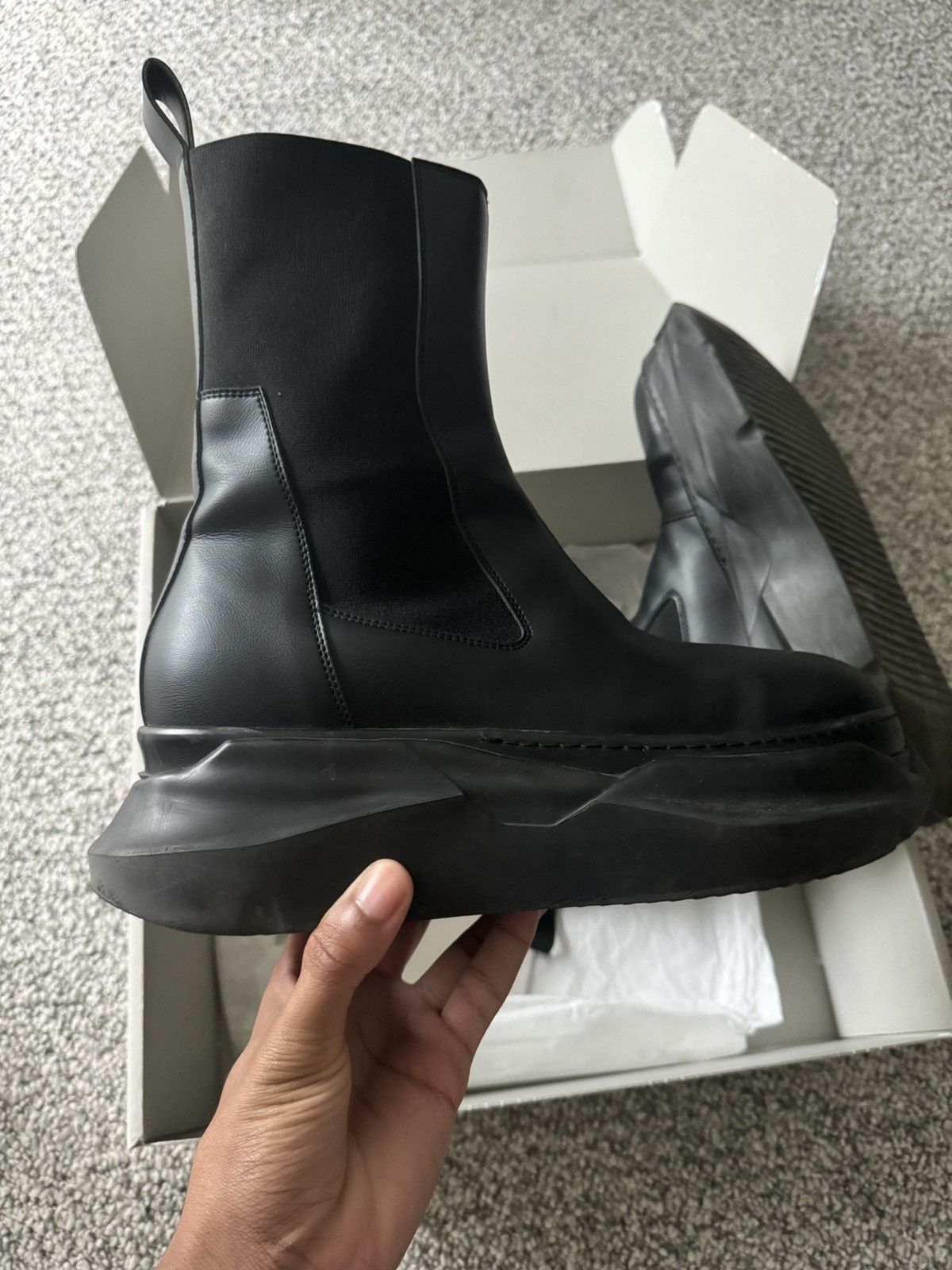 Rick Owens Drkshdw Rick Owen’s Drkshdw Beetle boot Size US 10 / EU 43 - 8 Thumbnail