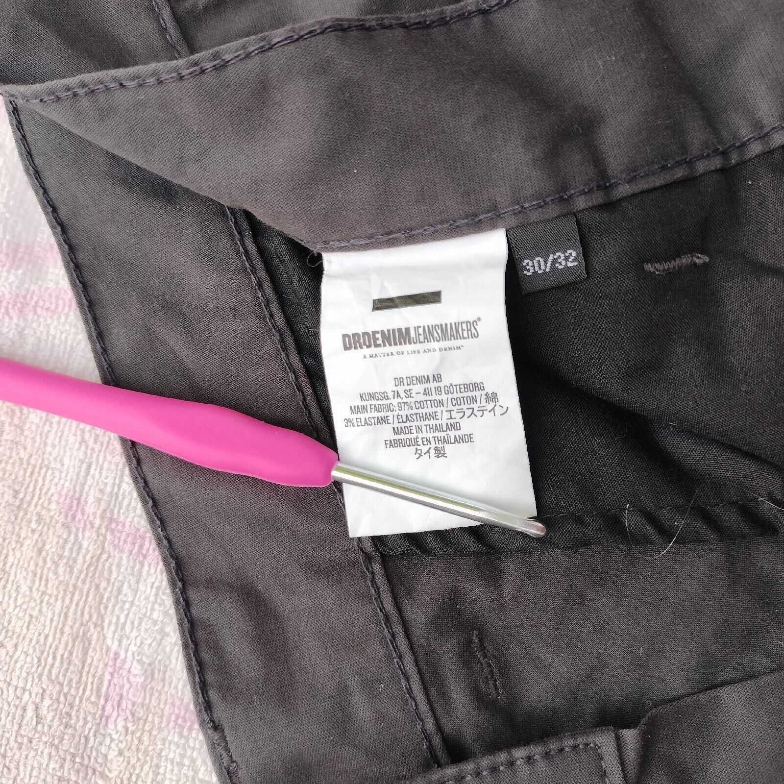 Dr. Denim Dr Denim Mens Jeans Chinos Mens Grey Slim Skinny Heywood Size US 30 / EU 46 - 7 Thumbnail