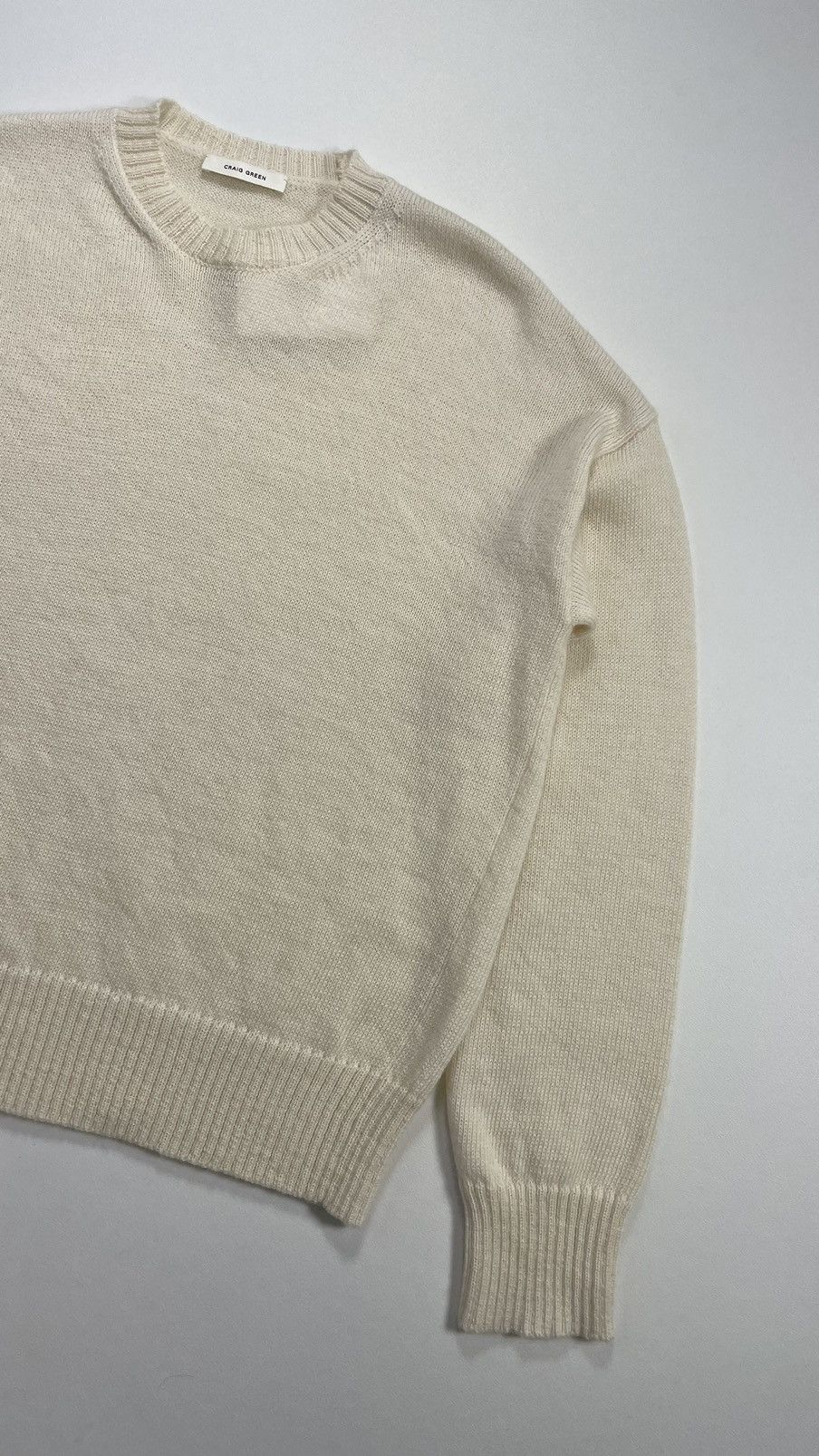 Craig Green Sample Cream Alpaca Wool Sweater Size US M / EU 48-50 / 2 - 5 Thumbnail
