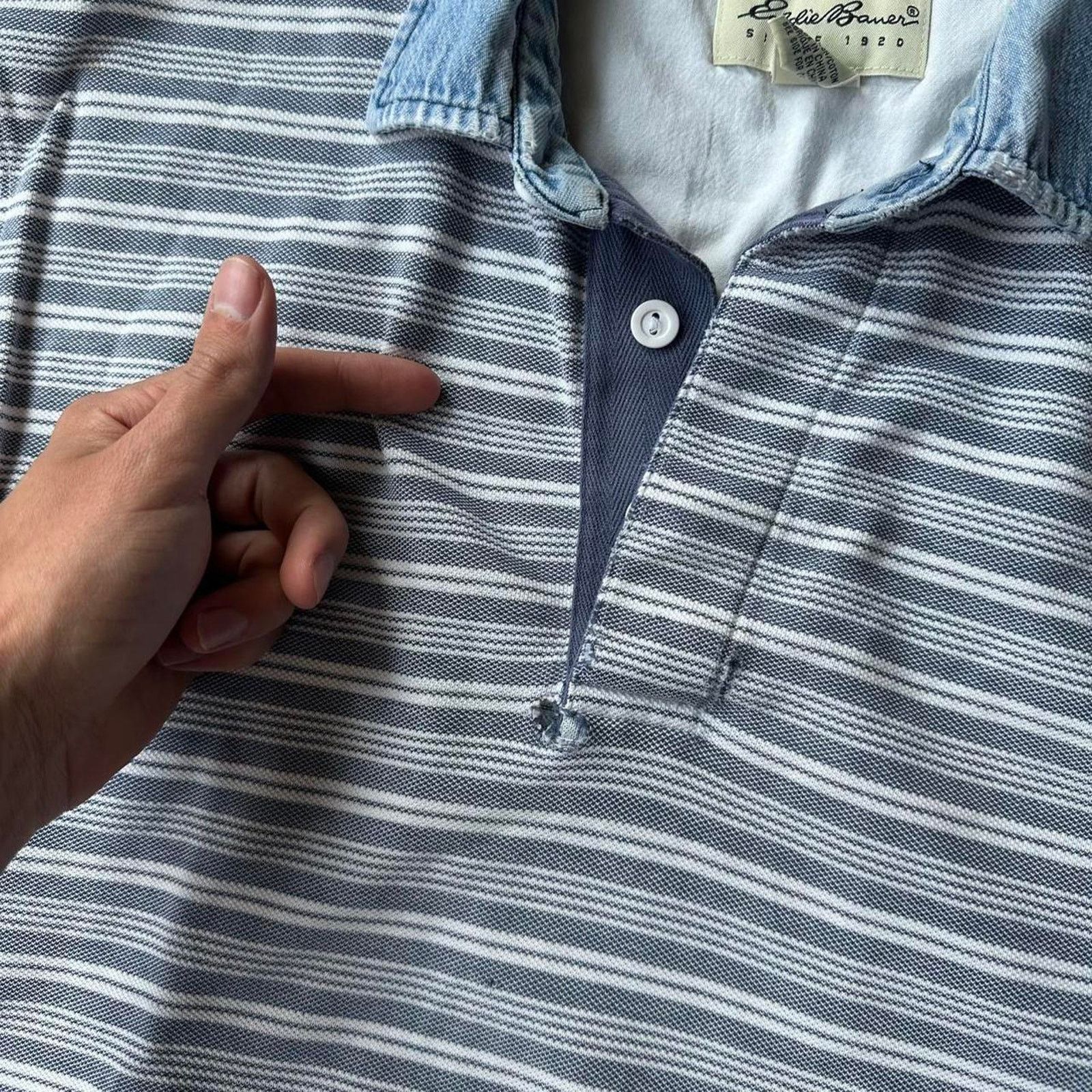 Eddie Bauer × Vintage Perfect vintage 90s 00s faded eddie bauer polo Size US M / EU 48-50 / 2 - 6 Thumbnail