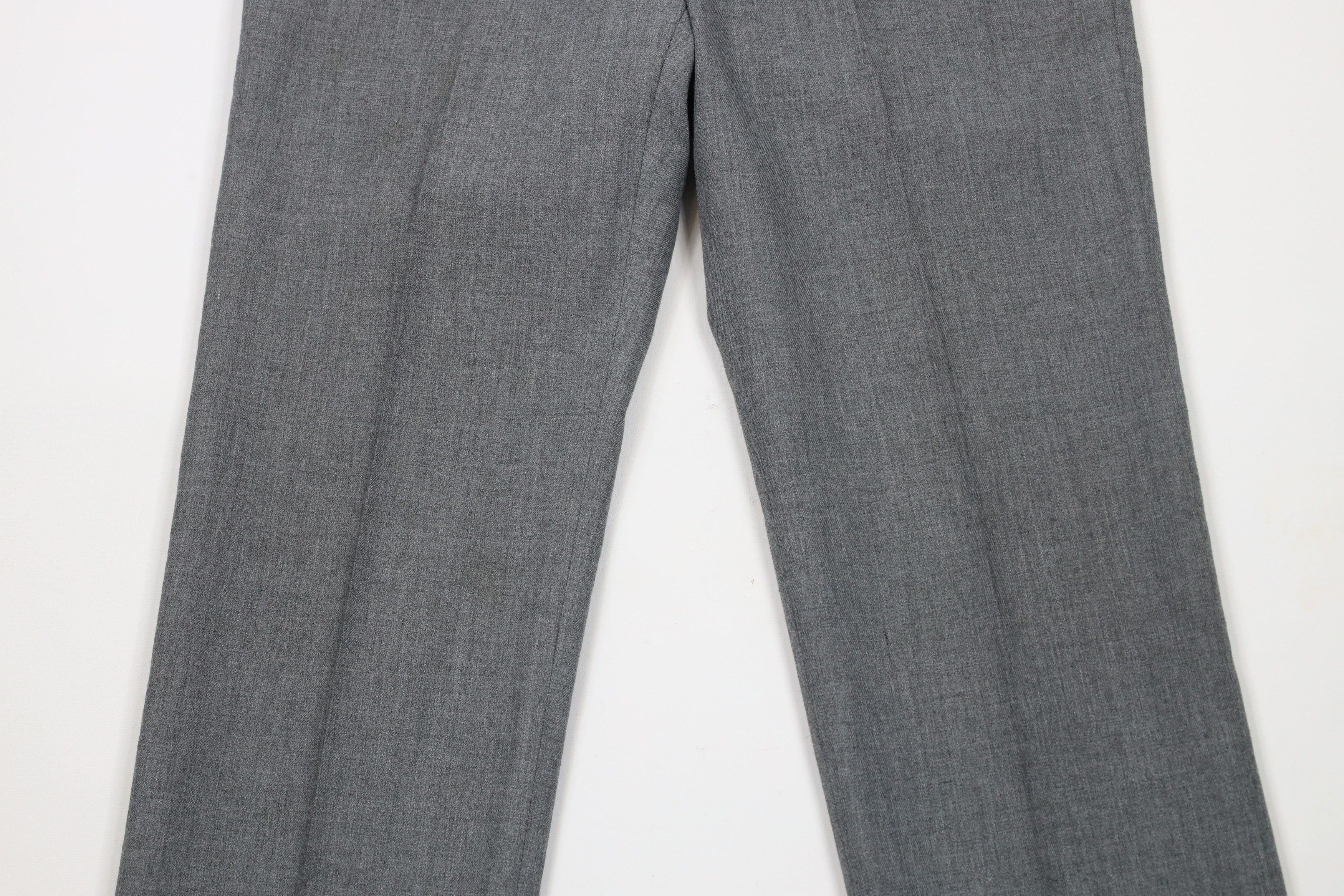 Vintage Vintage 70s Streetwear Chambray Flared Chino Pants Gray USA Size US 32 / EU 48 - 3 Thumbnail