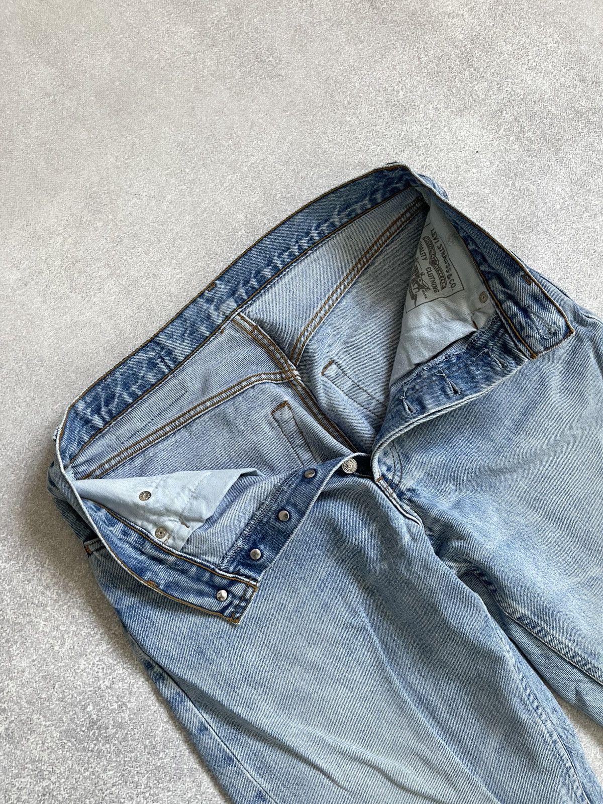 Levi's Vintage Levis 507 Classic Straight Light Blue Washed Jeans Size US 30 / EU 46 - 8 Thumbnail