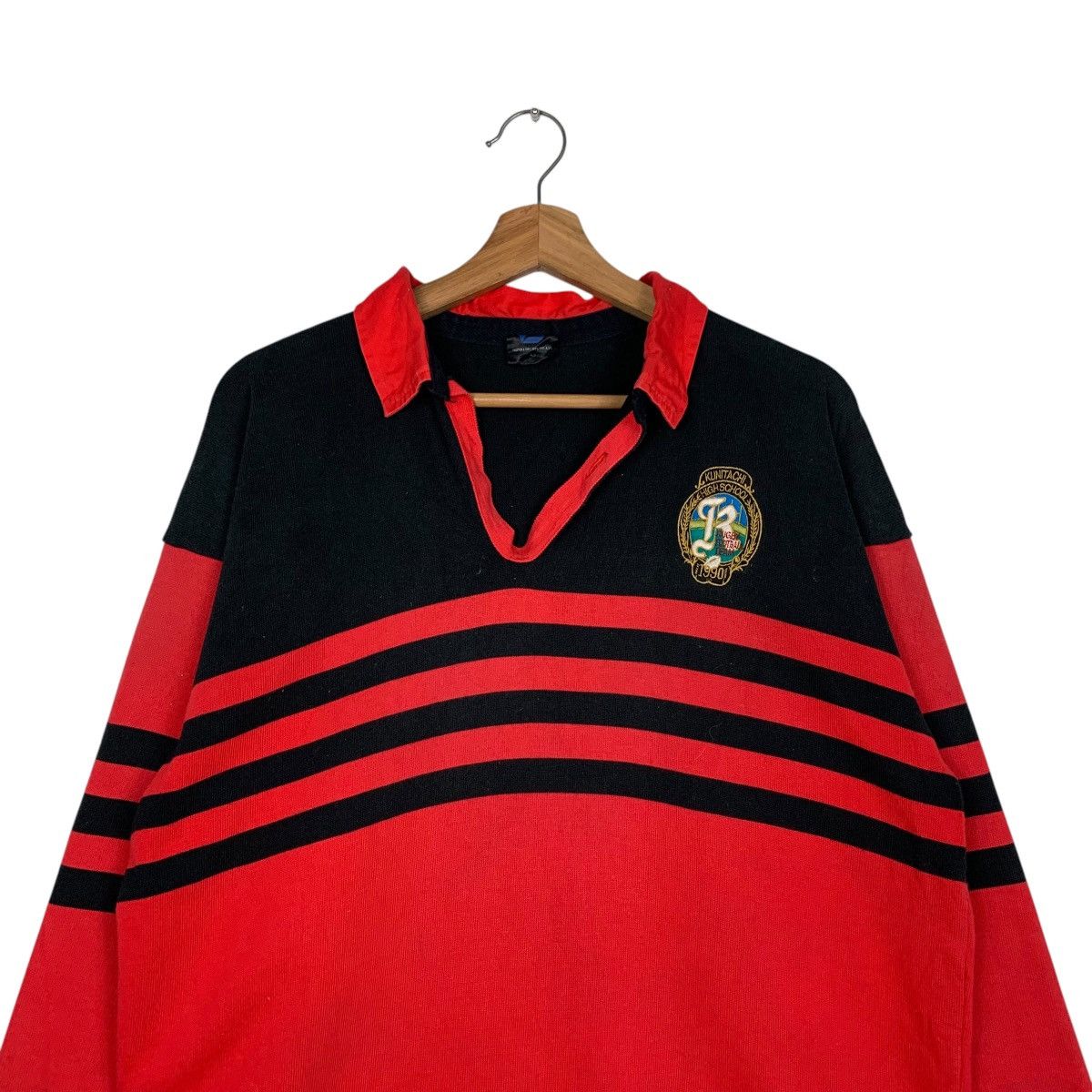 Vintage SUZUKI Sports Polo Rugby Shirt Kunitachi #1903-C83 Size US L / EU 52-54 / 3 - 2 Thumbnail