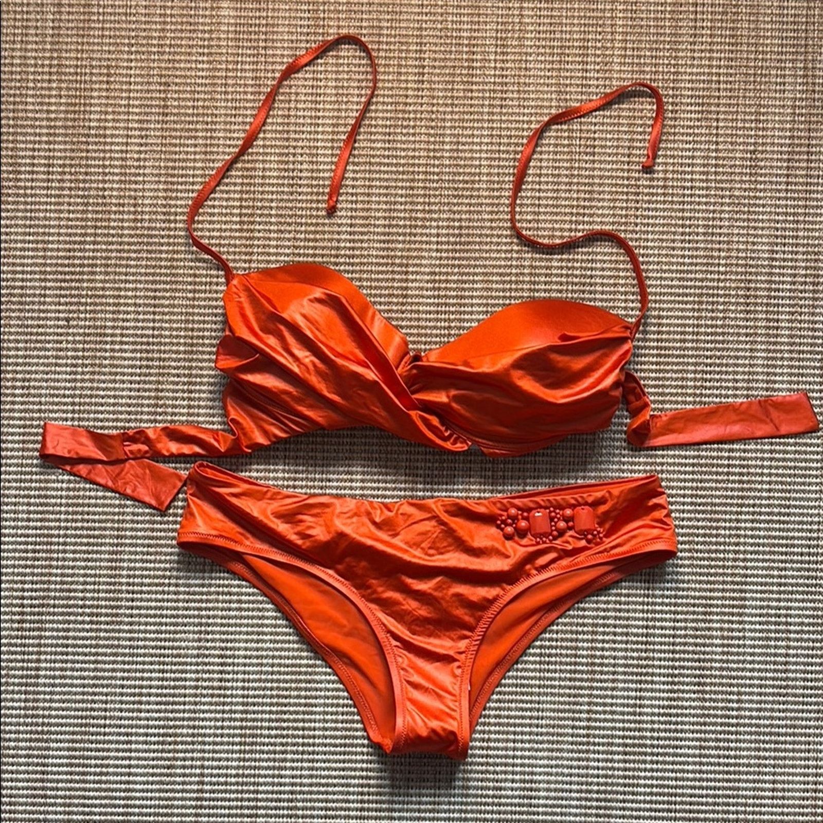 Blumarine NWT Blugirl Blumarine Orange Bikini Set Size L Size ONE SIZE - 1 Thumbnail