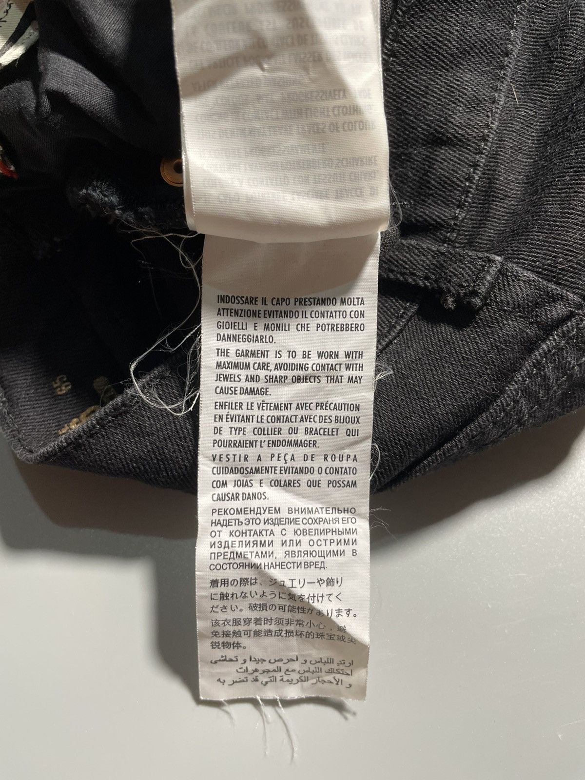 Gucci Gucci X Unskilled Worker Black Denim Floral Skinny Fit Jeans Size 26" / US 2 / IT 38 - 13 Thumbnail
