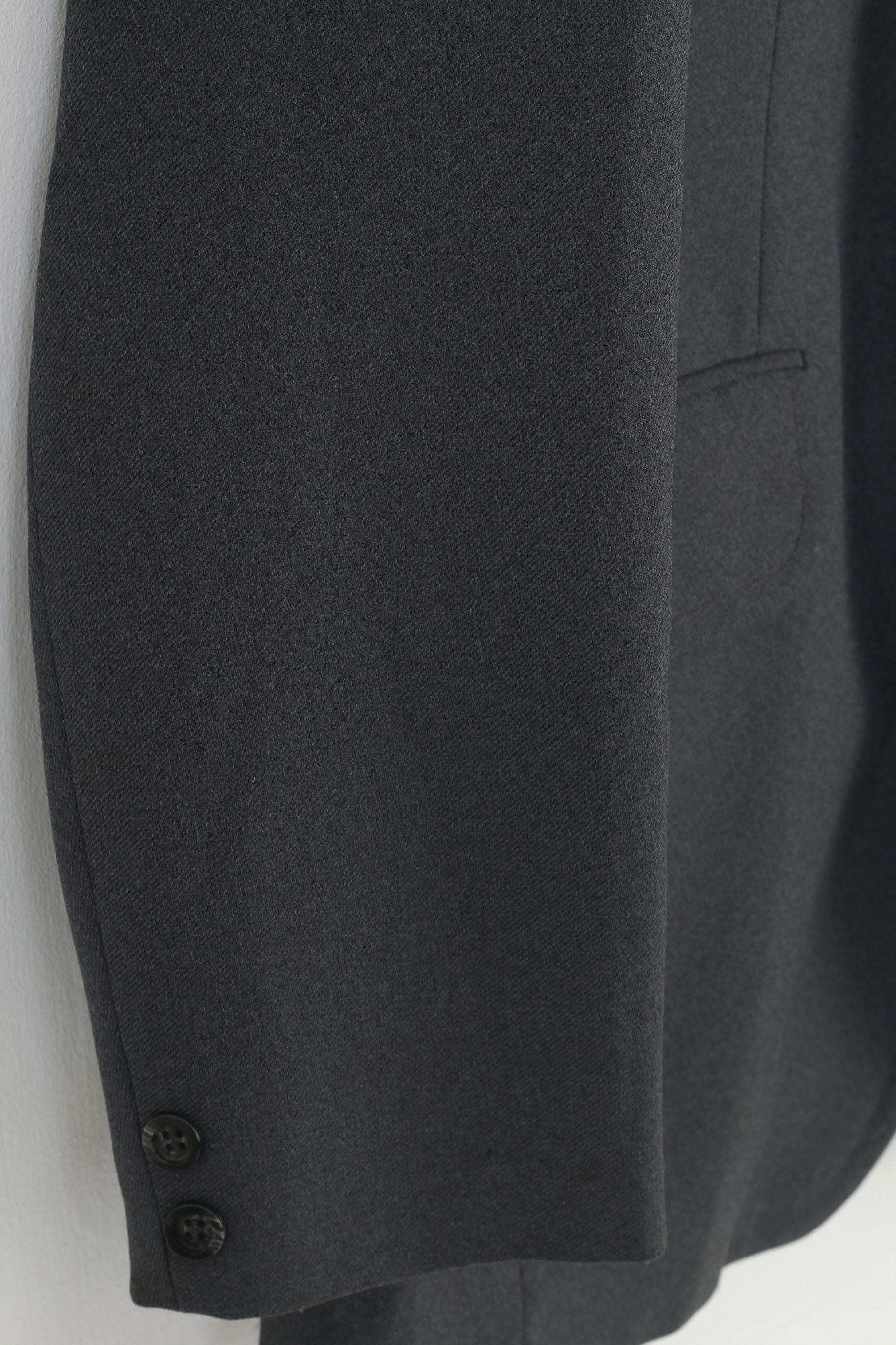 Vintage Vanderbilt Men 42 Blazer Single Breasted Charcoal 9731 Size 42R - 3 Thumbnail