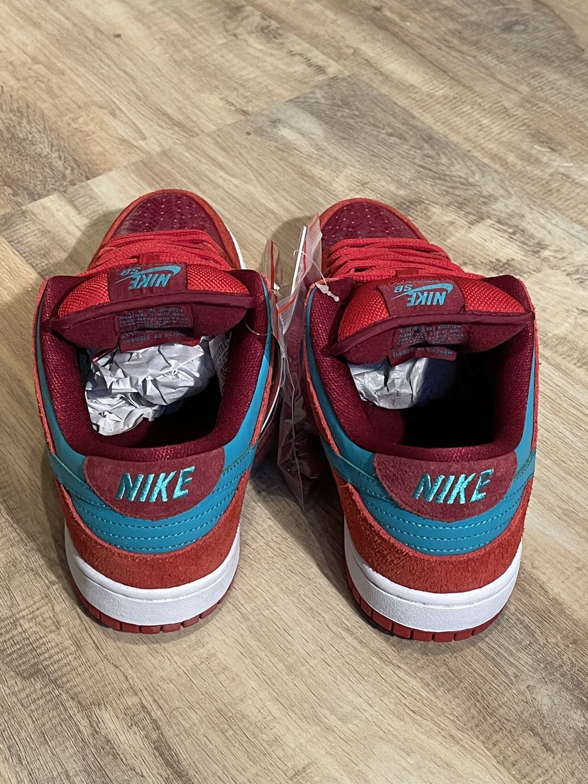 Nike NIKE Dunk Low Premium SB brickhouse/turbo green Size US 9 / EU 42 - 3 Thumbnail