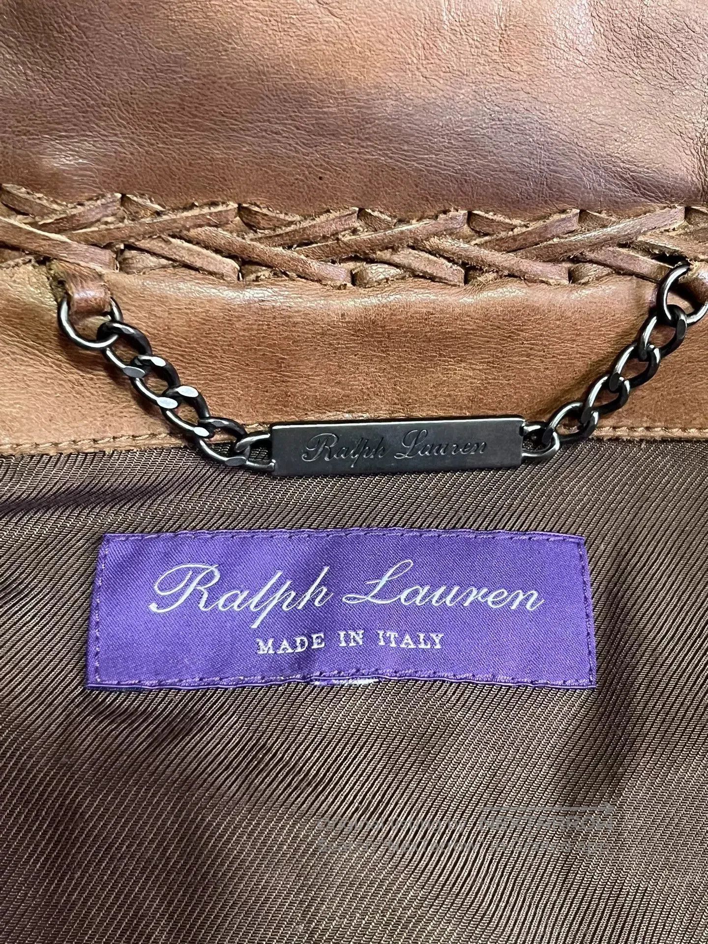 Ralph Lauren Purple Label Ralph Lauren Purple Label Western Leather Jacket. Size US L / EU 52-54 / 3 - 9 Thumbnail