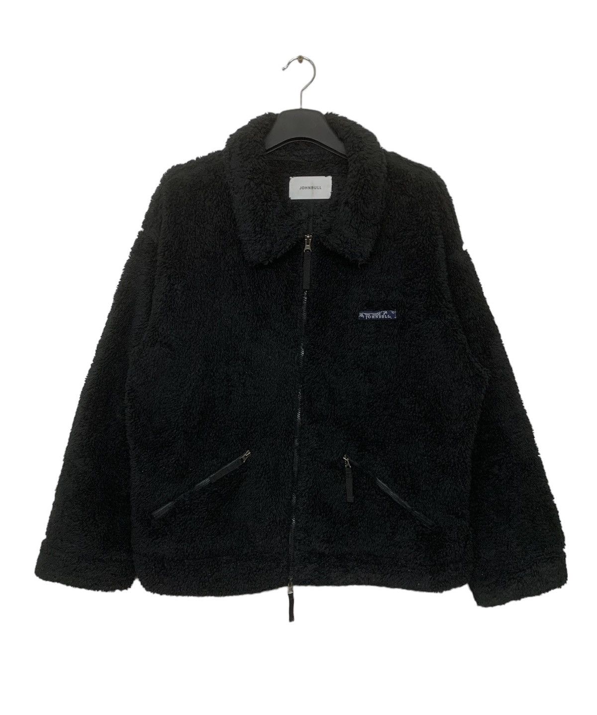 image of John Bull Johnbull Sherpa Fleece Jacket Zipper Down in Black, Men's (Size Medium)