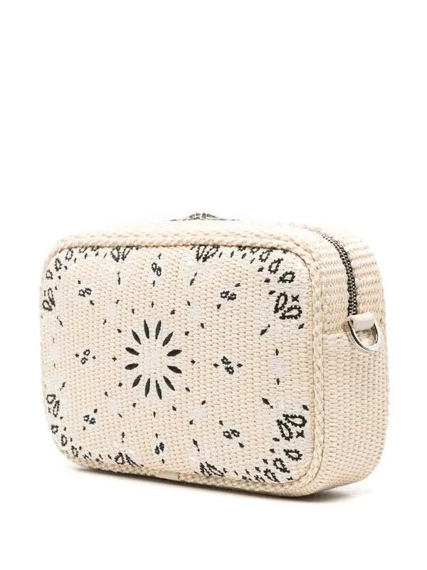 Amiri o1mle0326 Size: OS / Raffia Bandana Camera Case in White Size ONE SIZE - 3 Thumbnail