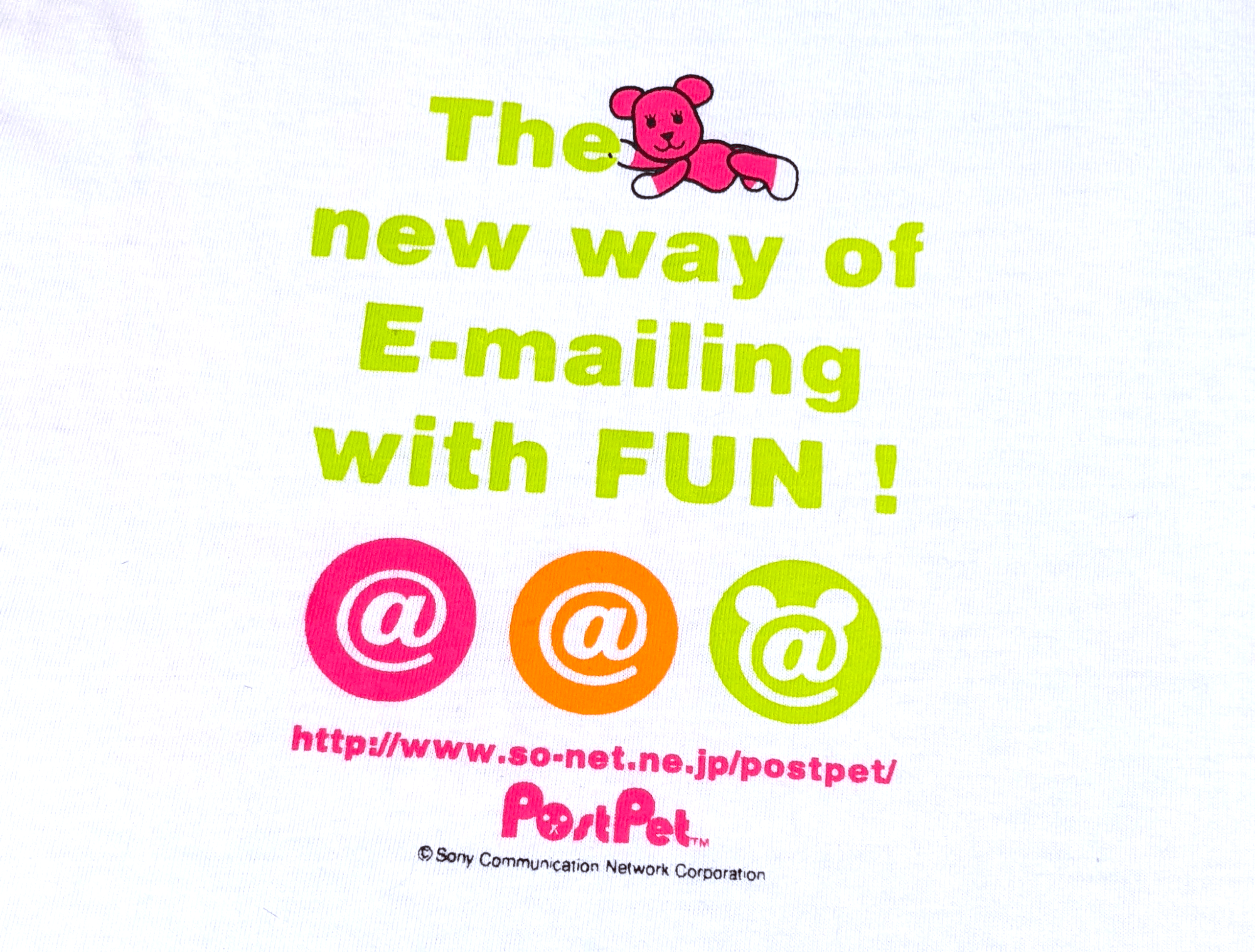 Playstation × Sony × Vintage Vintage Japan Sony Postpet Digital Email Computer T shirt Size US M / EU 48-50 / 2 - 4 Thumbnail