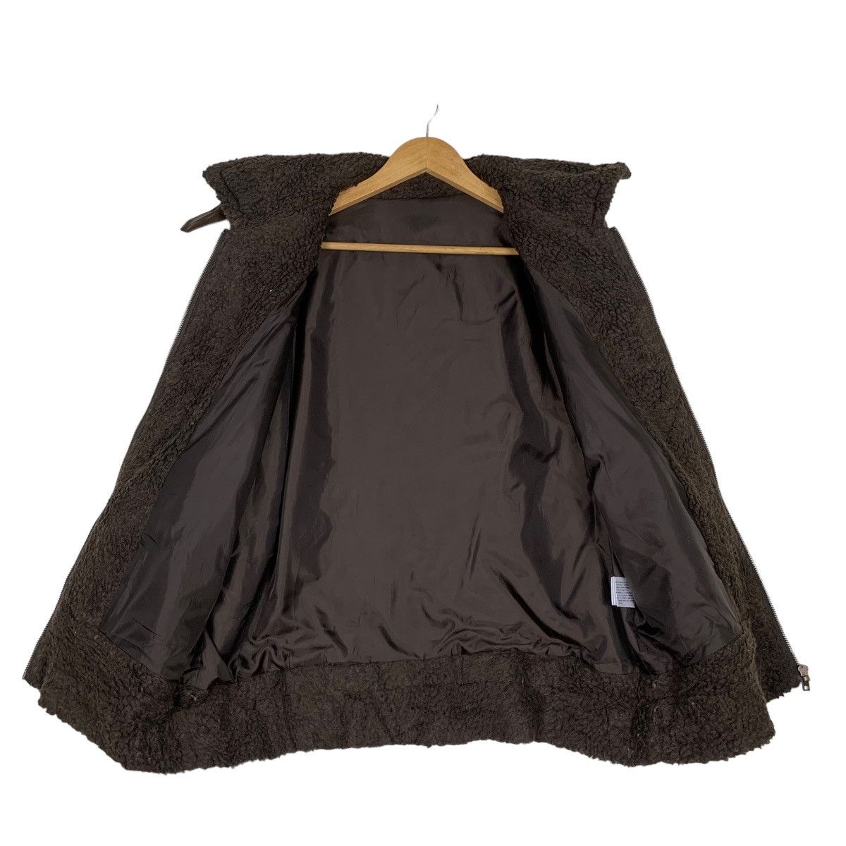 Japanese Brand LUNACION Deep Pile Brown Fleece Jacket #1058-C48 Size US M / EU 48-50 / 2 - 9 Thumbnail