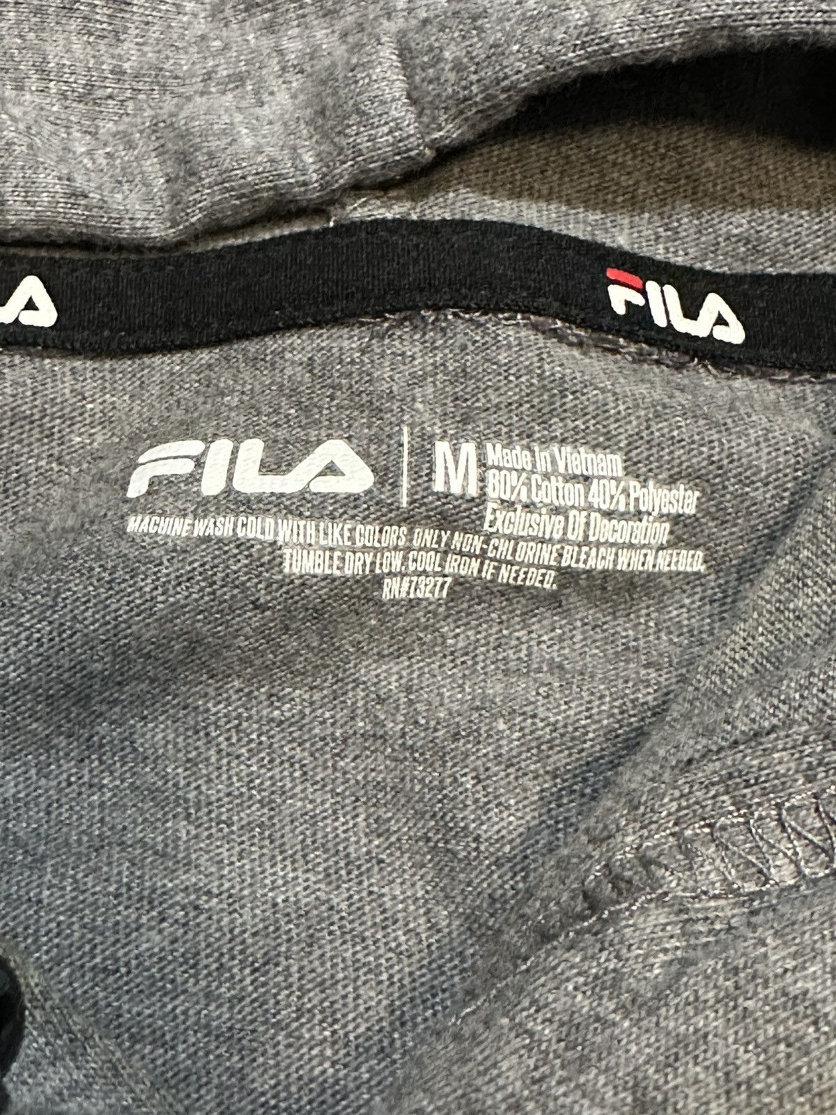 Fila Grey Fila Light Hoodie Size US M / EU 48-50 / 2 - 2 Thumbnail