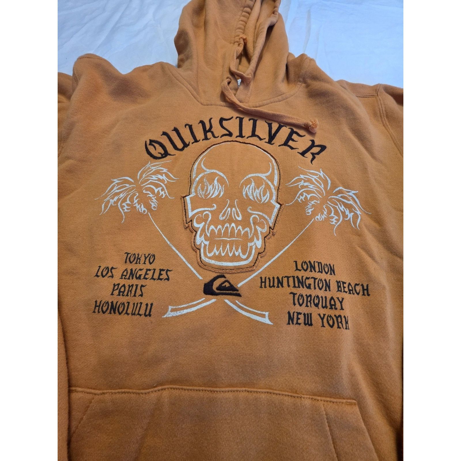Vintage Quicksilver Men's Size Medium Orange Long Sleeve Vintage Size US M / EU 48-50 / 2 - 2 Thumbnail