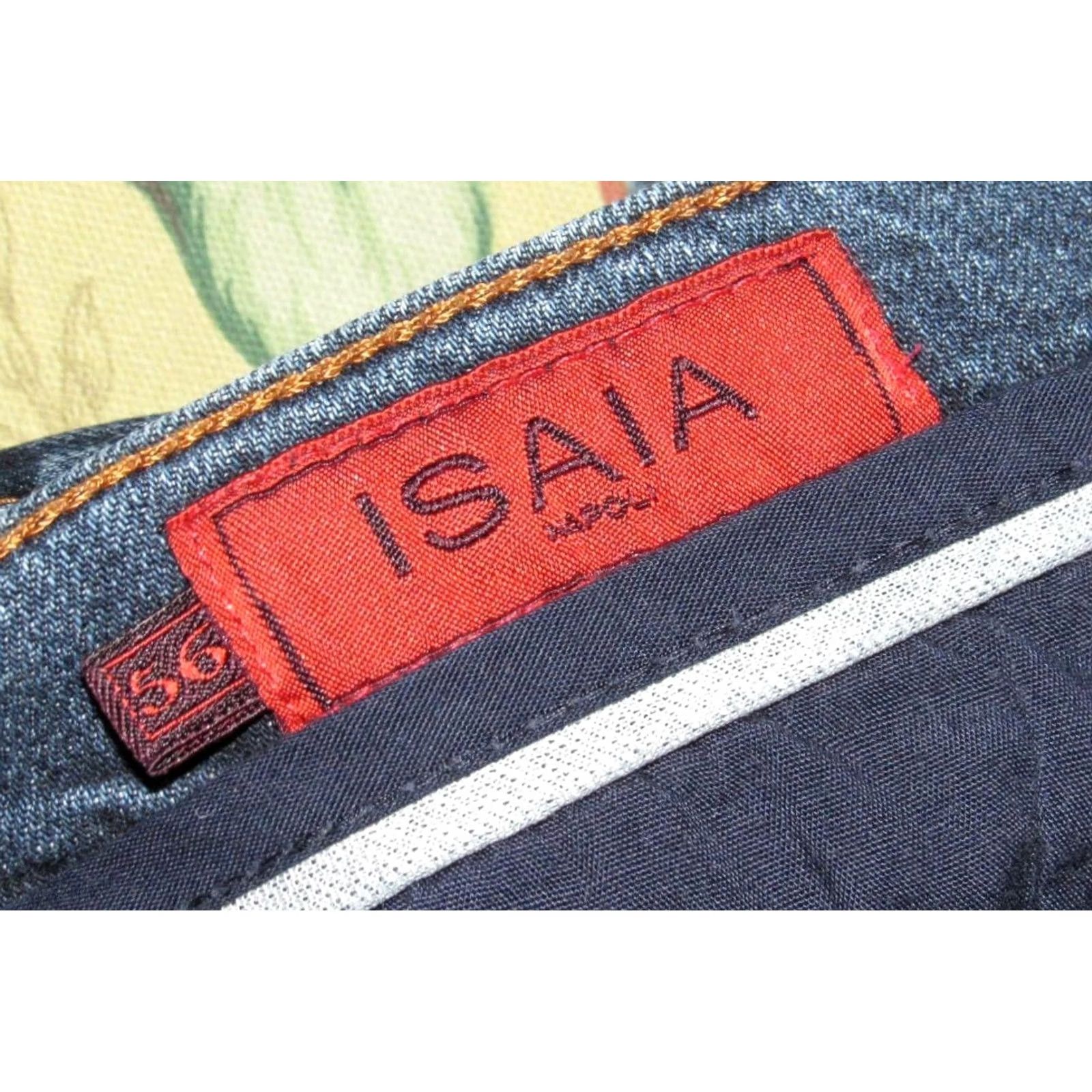 Isaia ISAIA Blue Denim Jeans 40 Regular 56R 40 x 34 Button Fly Mens Jeans Size US 40 / EU 56 - 6 Thumbnail