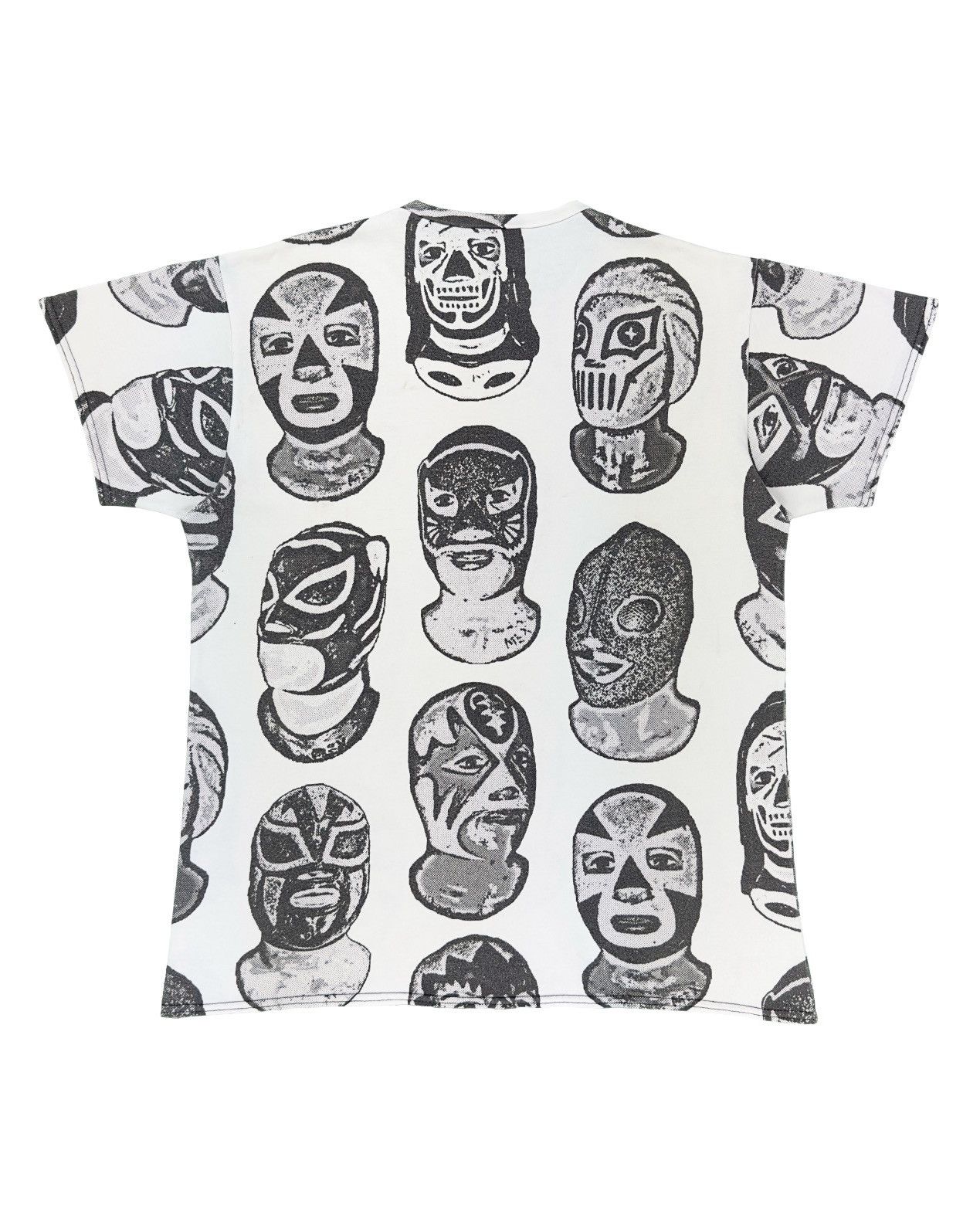 Vintage 90s D.Brooks Luchador Lucha Libre All Over Print T-shirt Size US L / EU 52-54 / 3 - 2 Thumbnail