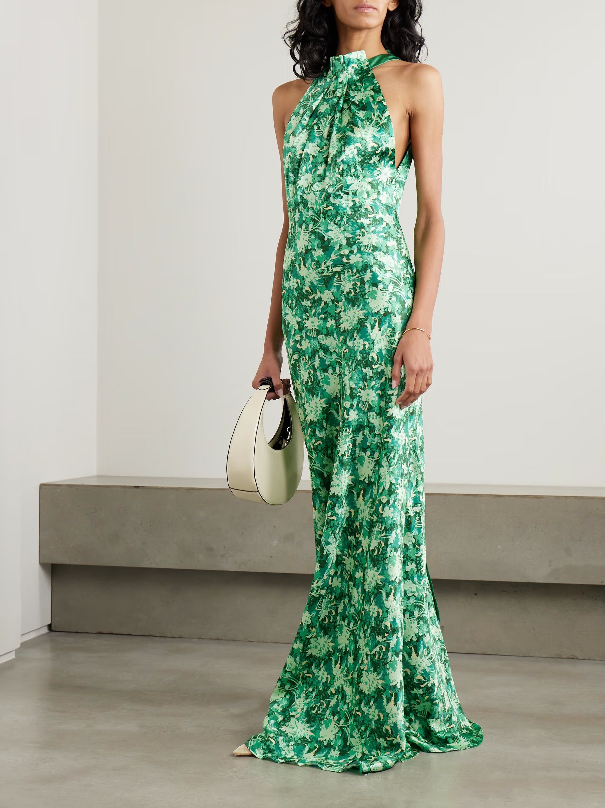 Other o1s22i1n0924 Michelle Maxi Dress in Green Size M / US 6-8 / IT 42-44 - 2 Thumbnail