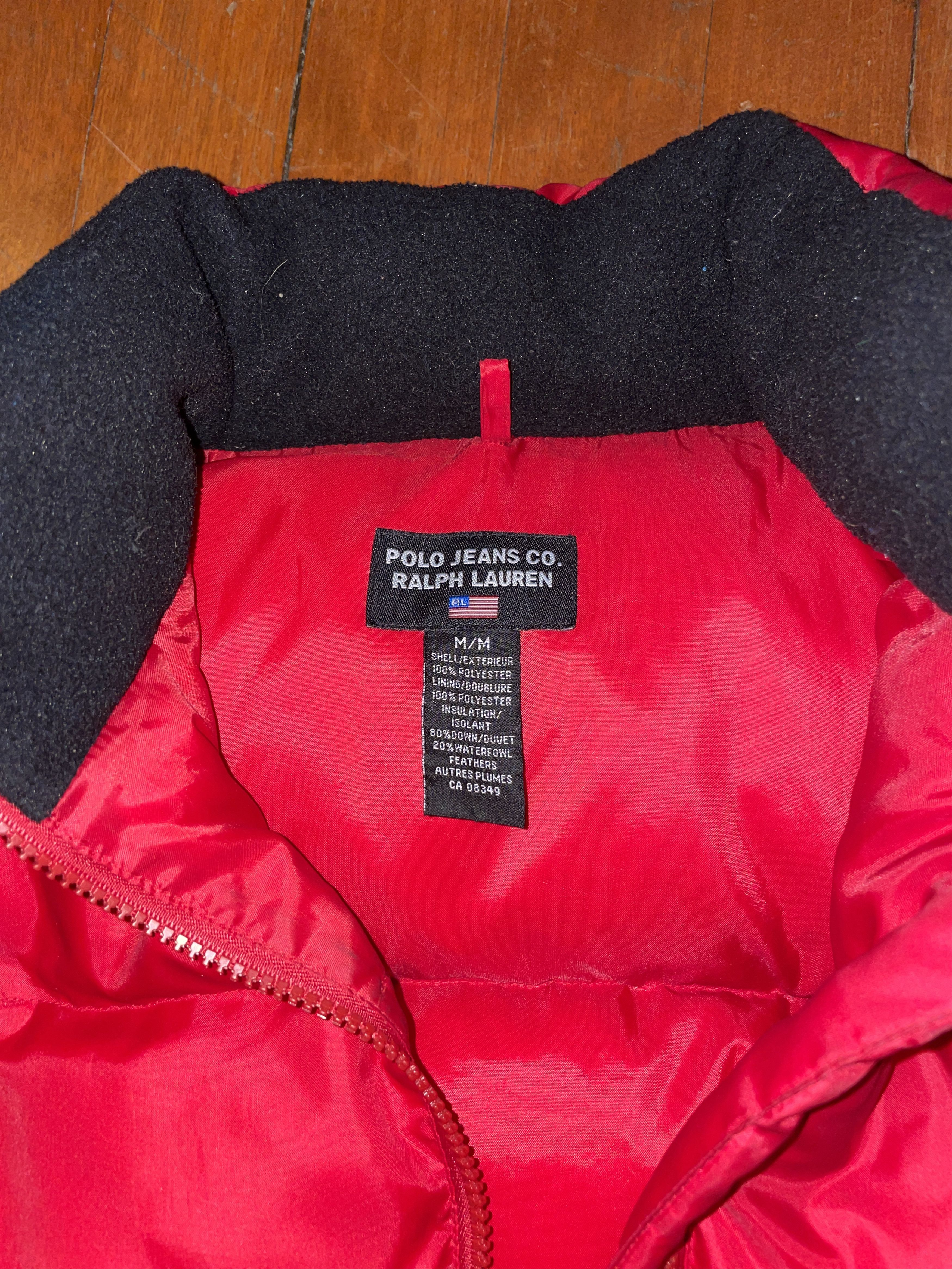 Polo Ralph Lauren Red Polo Jeans Ralph Lauren Down Jacket Size US M / EU 48-50 / 2 - 2 Thumbnail