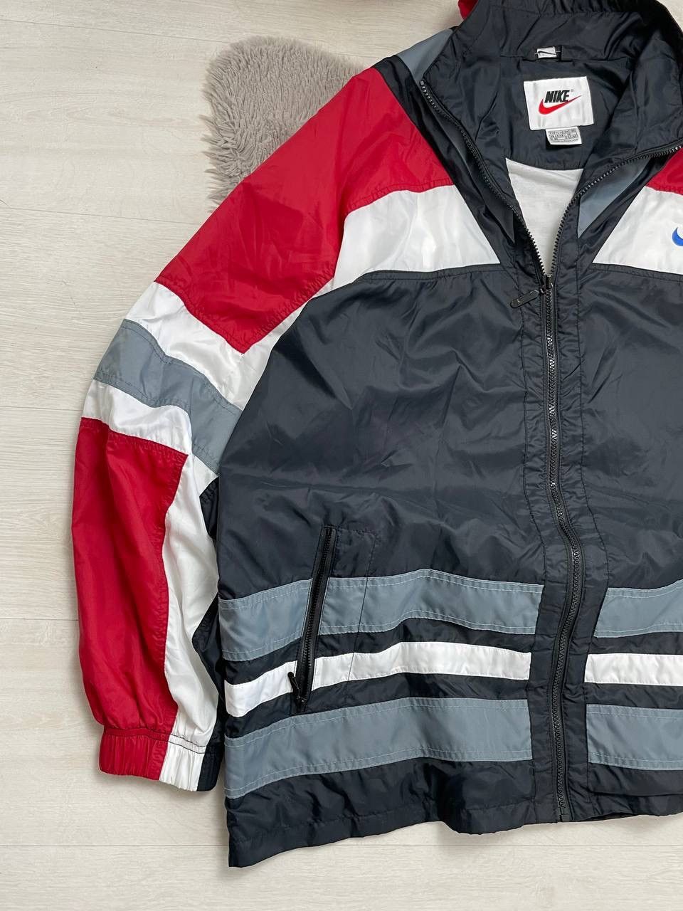 Nike × Vintage Nike Vintage 90’s Neylon Jacket Big Swoosh Rare Item Y2k Size US XL / EU 56 / 4 - 8 Thumbnail