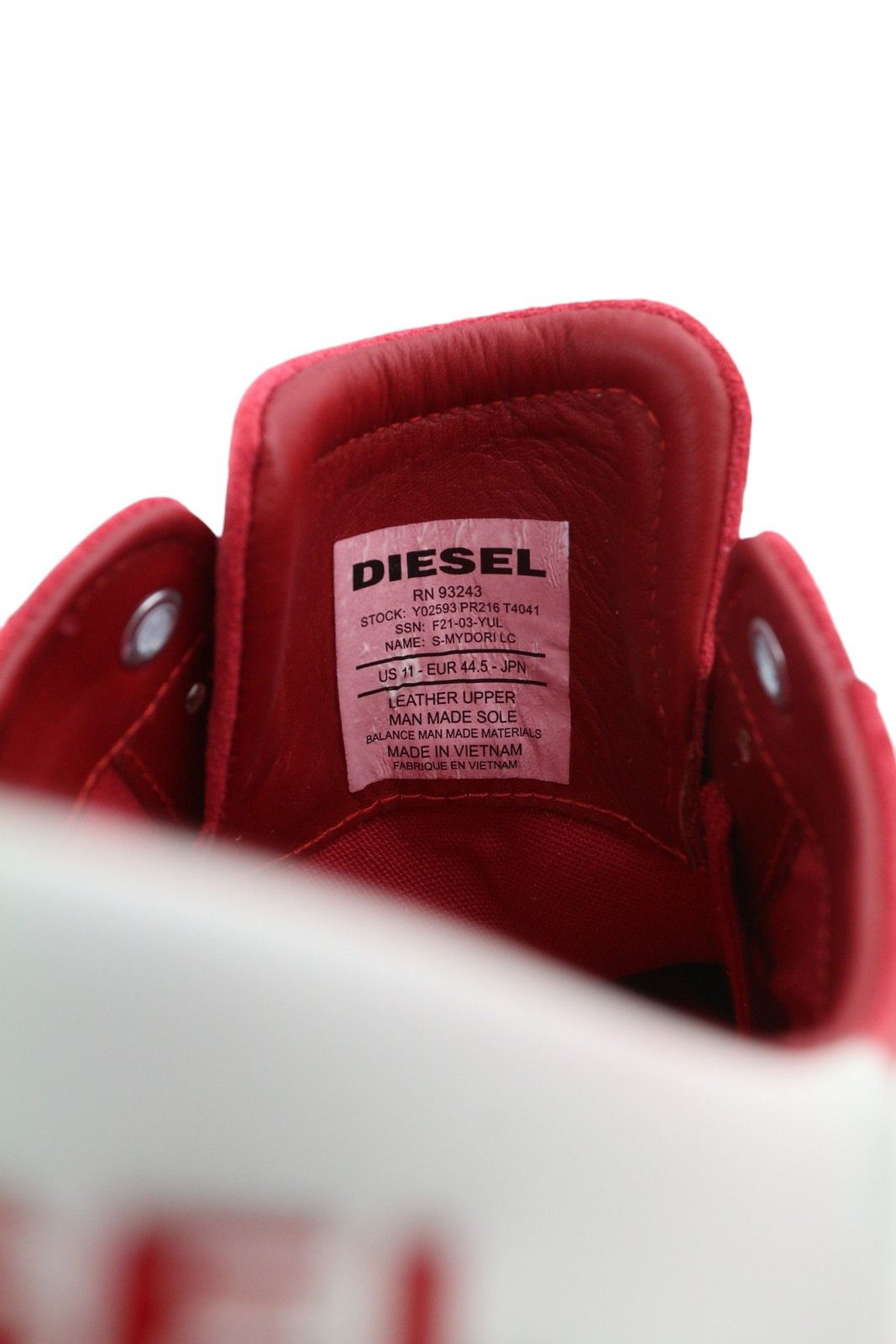 Diesel S-MYDORI LC EU44.5 Red Suede Leather 41526 Size US 11.5 / EU 44-45 - 9 Thumbnail