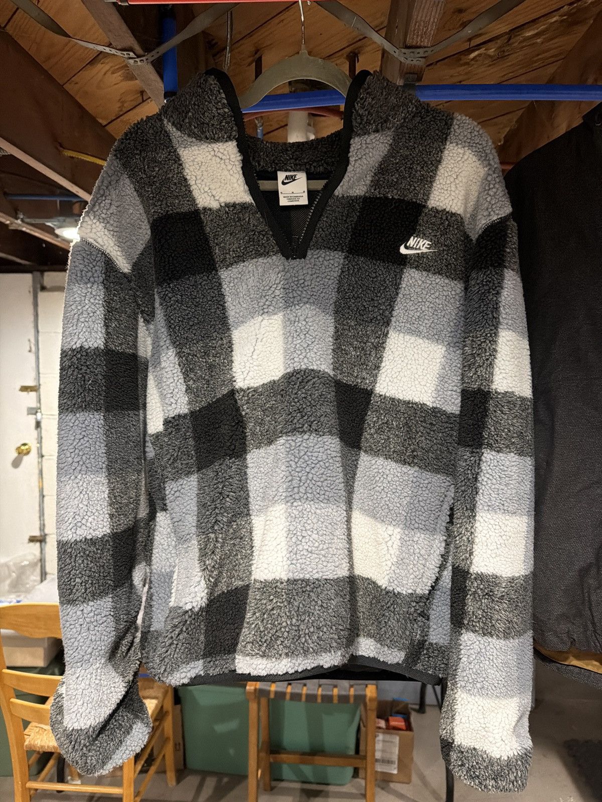 Nike Nike Fleece Checker Pattern Size US M / EU 48-50 / 2 - 1 Thumbnail