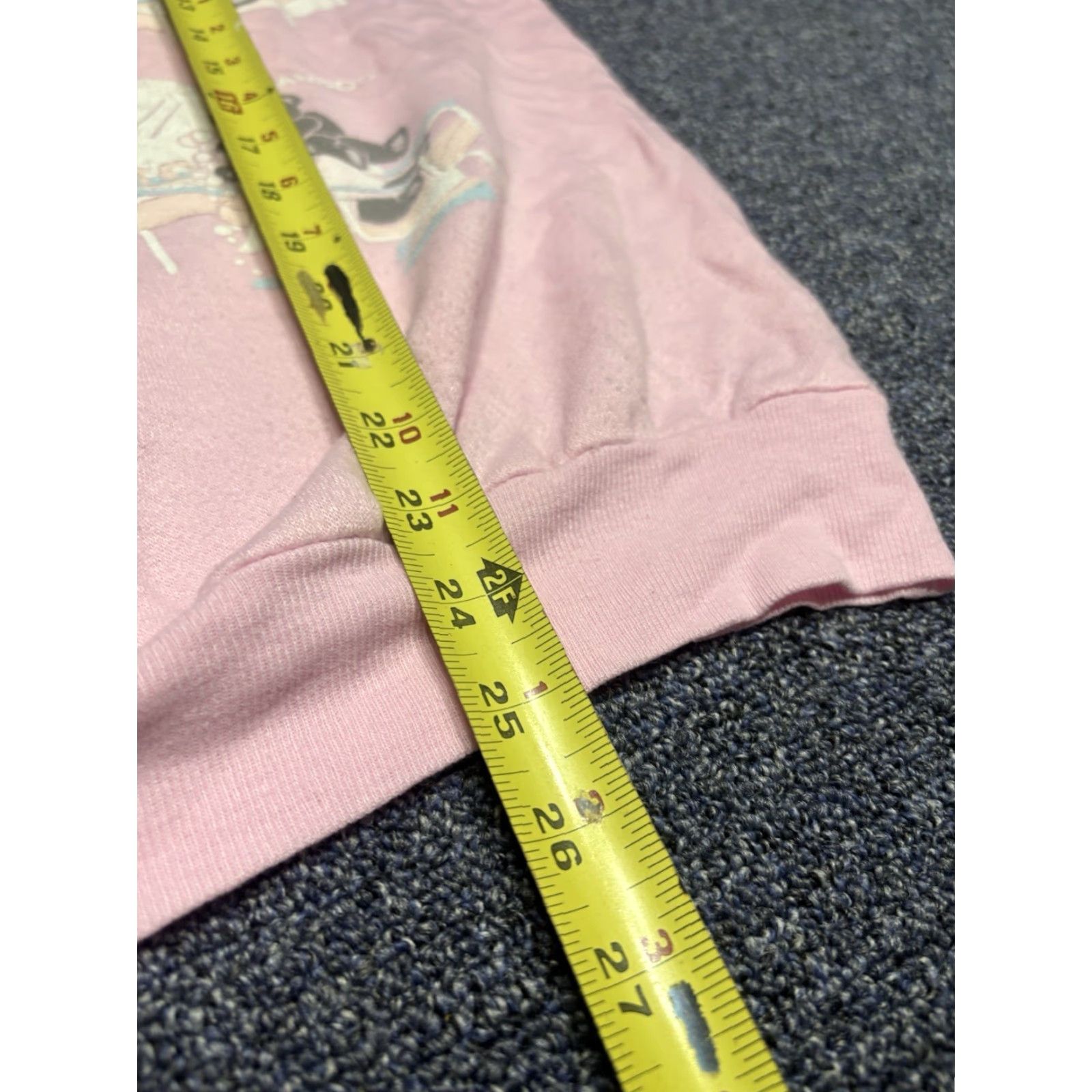 Pinko VINTAGE Bear Pink Raglan Sweatshirt Women’s Large L Pink Bear Graphic Print 80s 70s Bassett Walker Size L / US 10 / IT 46 - 7 Thumbnail