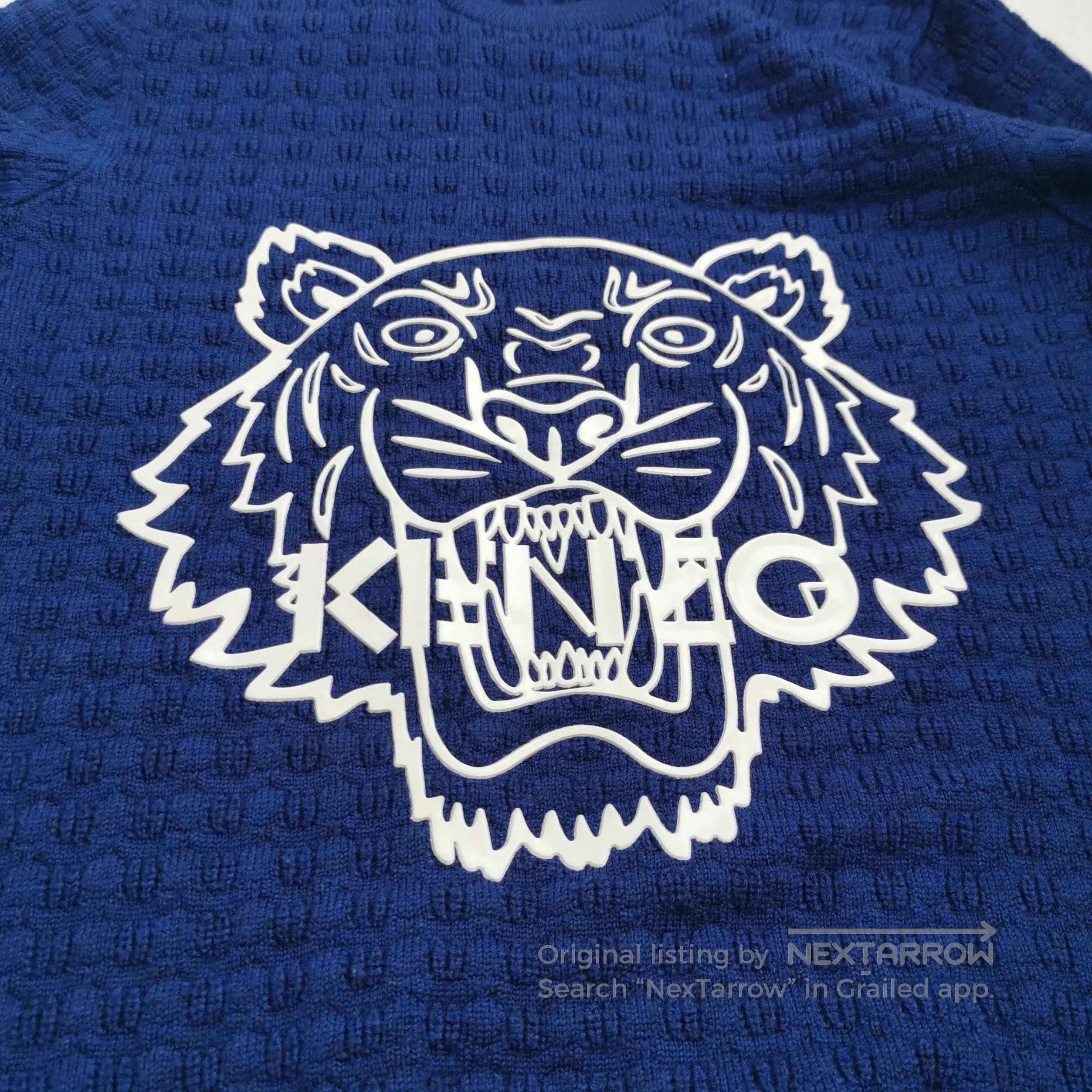 Kenzo Kenzo XS Wool Tiger Logo Round Neck Sweater. Size US XS / EU 42 / 0 - 1 Thumbnail