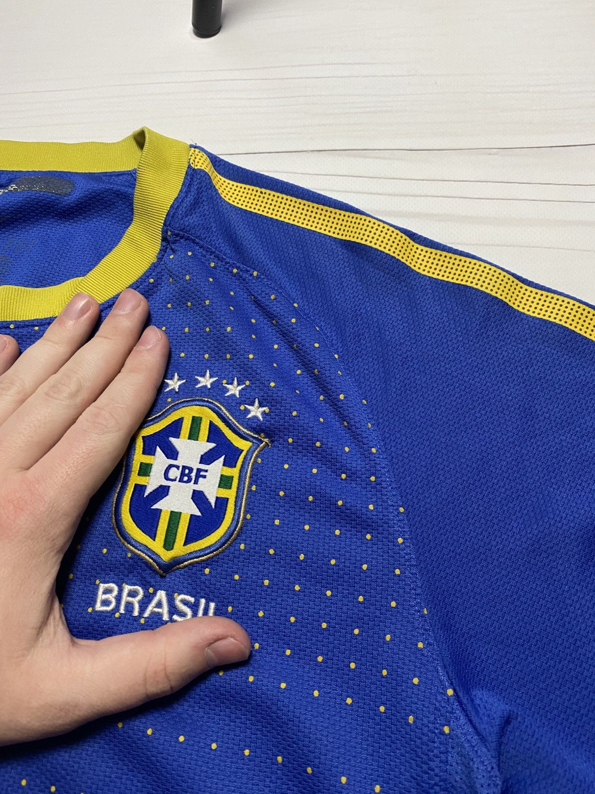 Nike Vintage Nike Brazil 2010 Away football y2k t shirt jersey Size US M / EU 48-50 / 2 - 15 Thumbnail