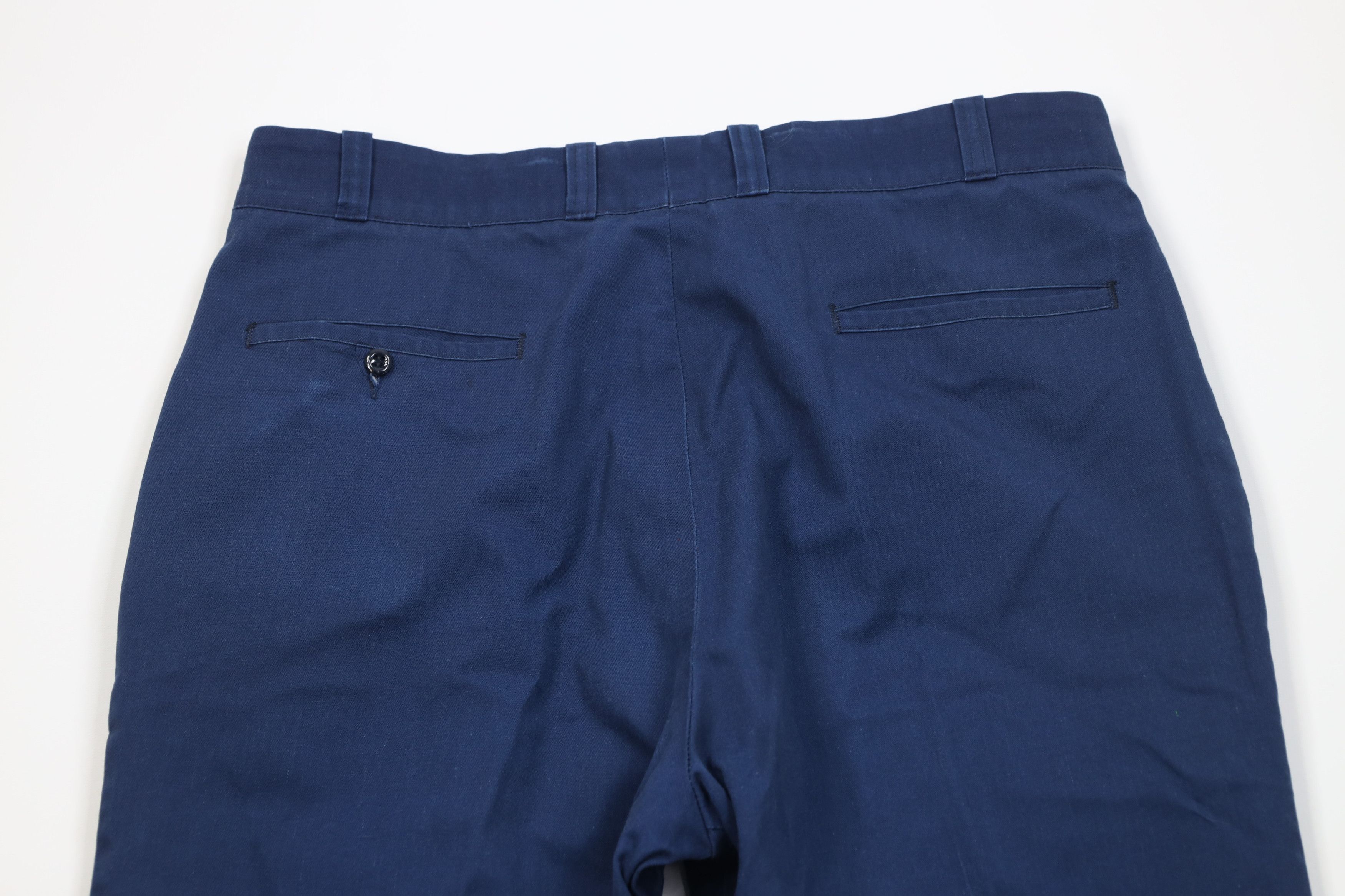 Vintage Vintage 70s Streetwear Wide Leg Pants Workwear Blue USA Size US 36 / EU 52 - 10 Thumbnail