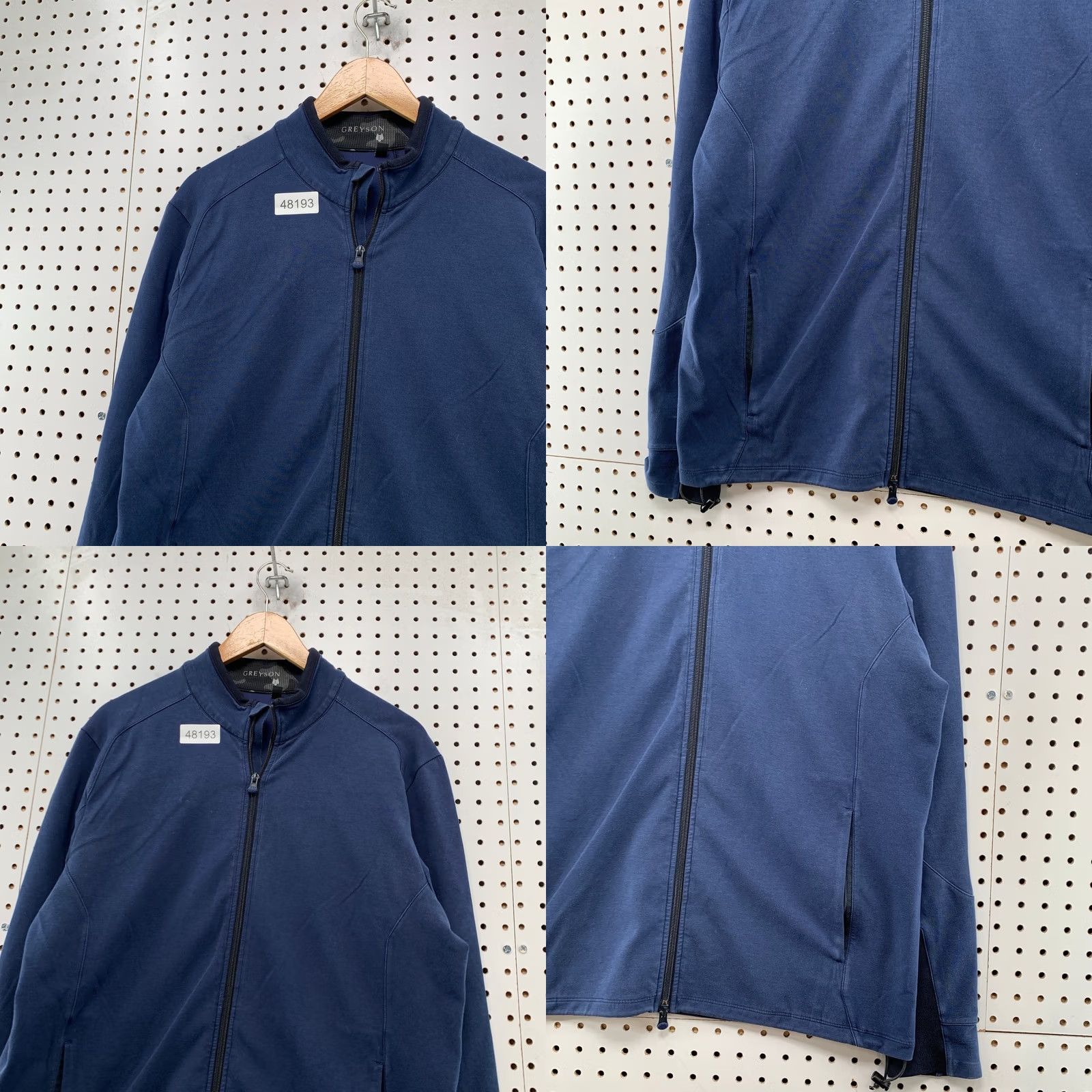 Vintage Greyson Golf Jacket Mens Large Blue Fleece Active Preppy Casual Size US L / EU 52-54 / 3 - 8 Thumbnail