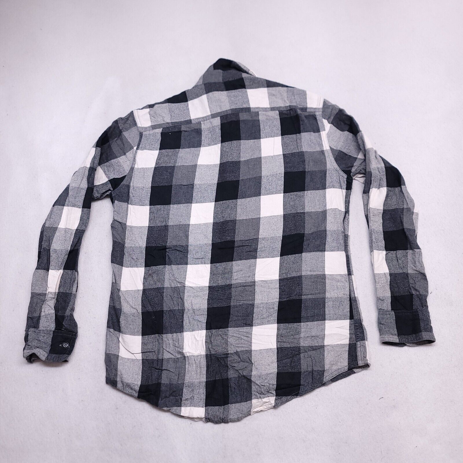 Sonoma Sonoma Gingham Flannel Shirt Mens Size M Gray Black White Size US M / EU 48-50 / 2 - 10 Thumbnail