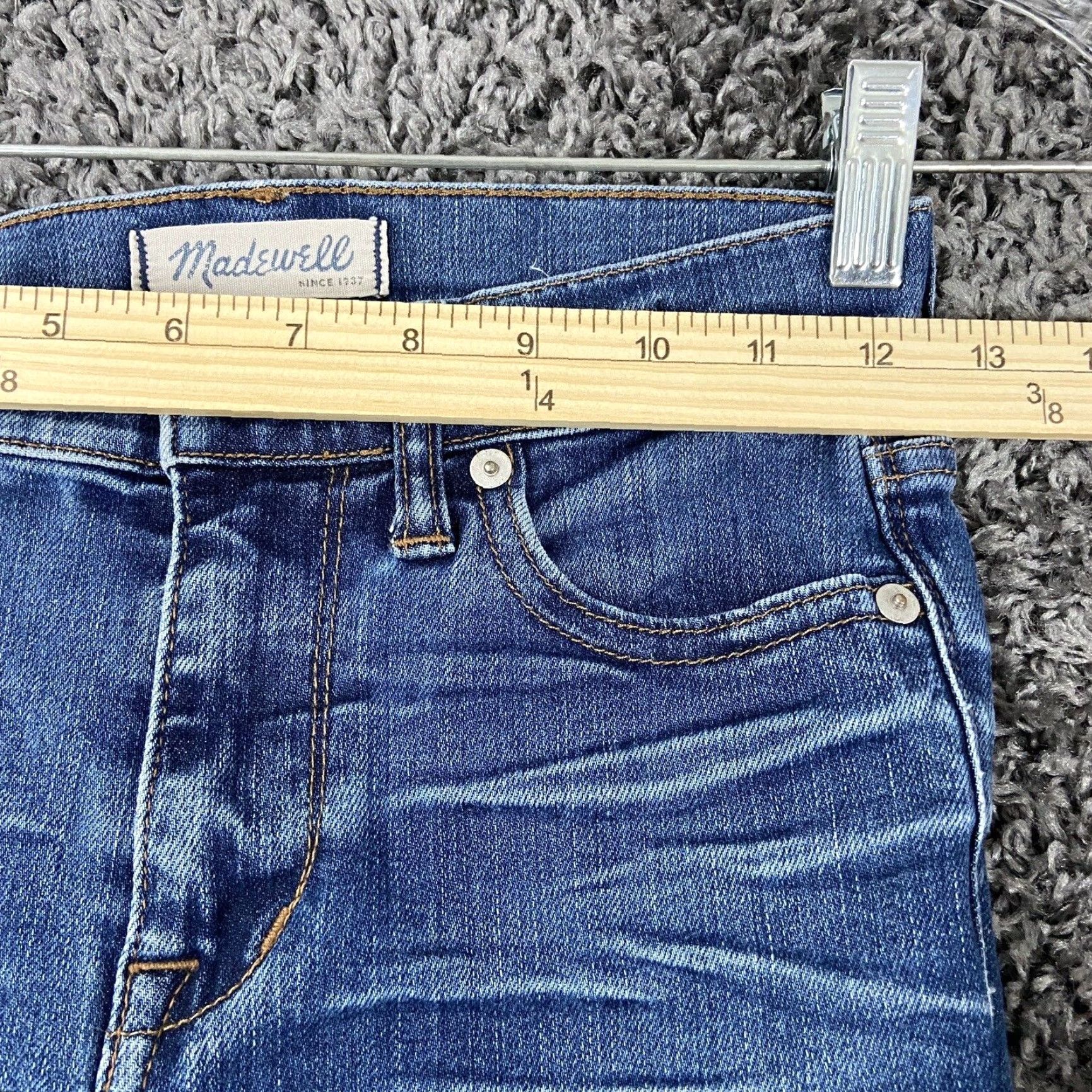 Madewell VINTAGE? [Wait] Madewell High Rise Skinny Jeans Women 24 Blue Distressed Adult Womens Skinny Jeans 24 Blue Distressed Size 42" / US 20 - 6 Thumbnail
