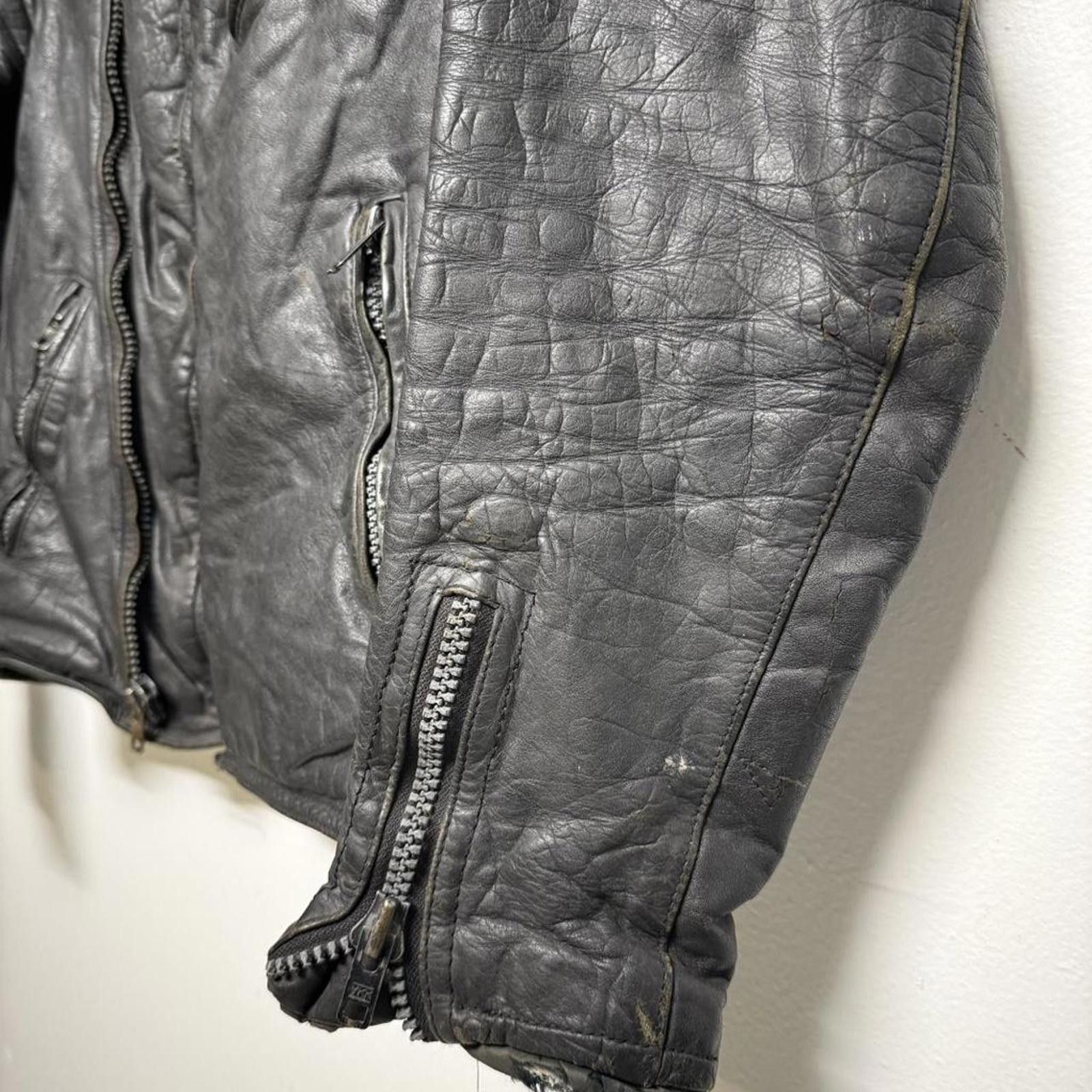 Harley Davidson 1980s Harley Davidson moto lined motorcycle jacket Size 42 Size US M / EU 48-50 / 2 - 5 Thumbnail