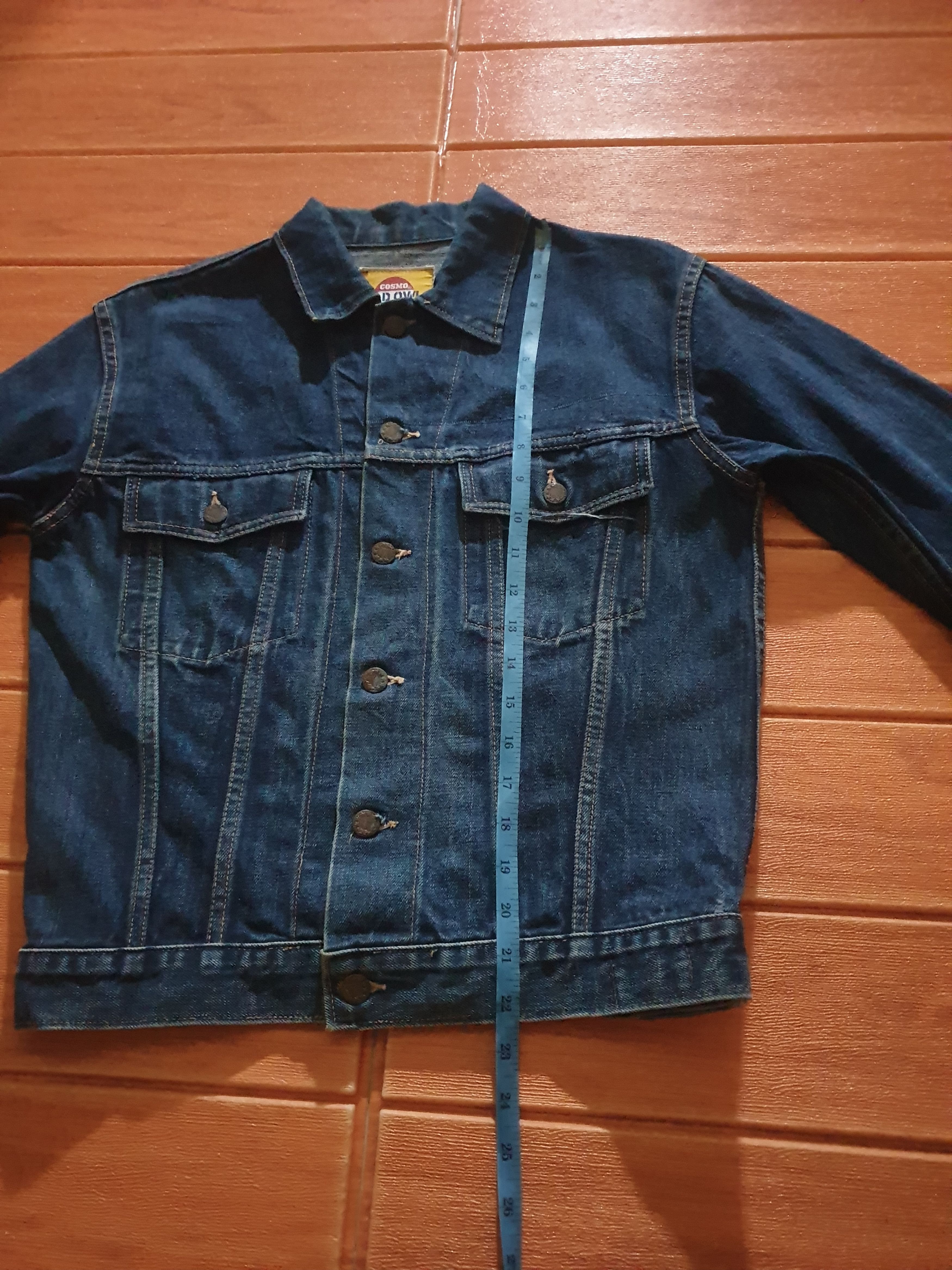 Japanese Brand Dad owl Selvedge blue colour denim Jacket Size US S / EU 44-46 / 1 - 7 Thumbnail