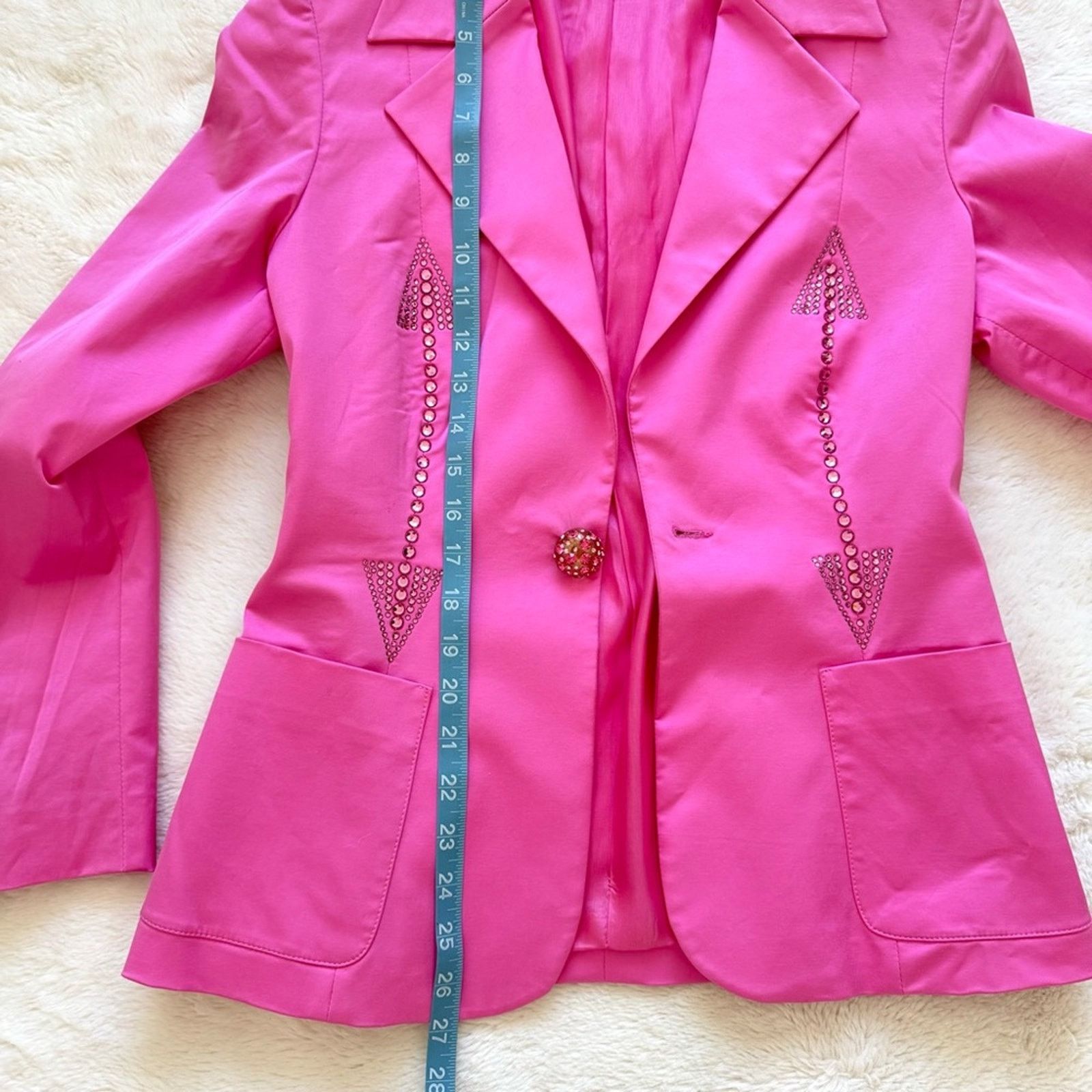 Other Daniela Drei women pink atlas jacket size 44 IT or 6 US Size M / US 6-8 / IT 42-44 - 7 Thumbnail