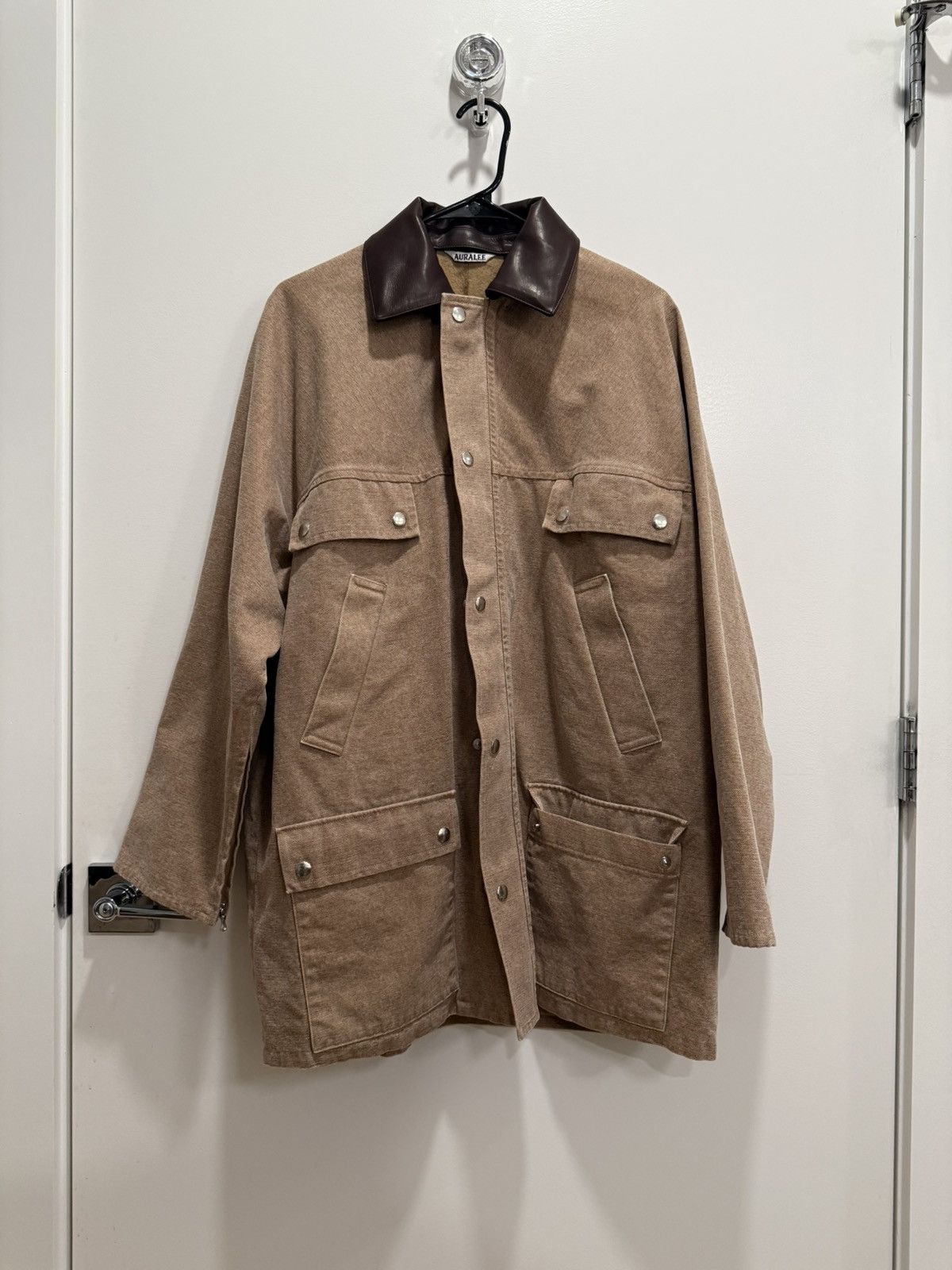 Auralee AURALEE Washed Organic Canvas Hunting Blouson | Grailed