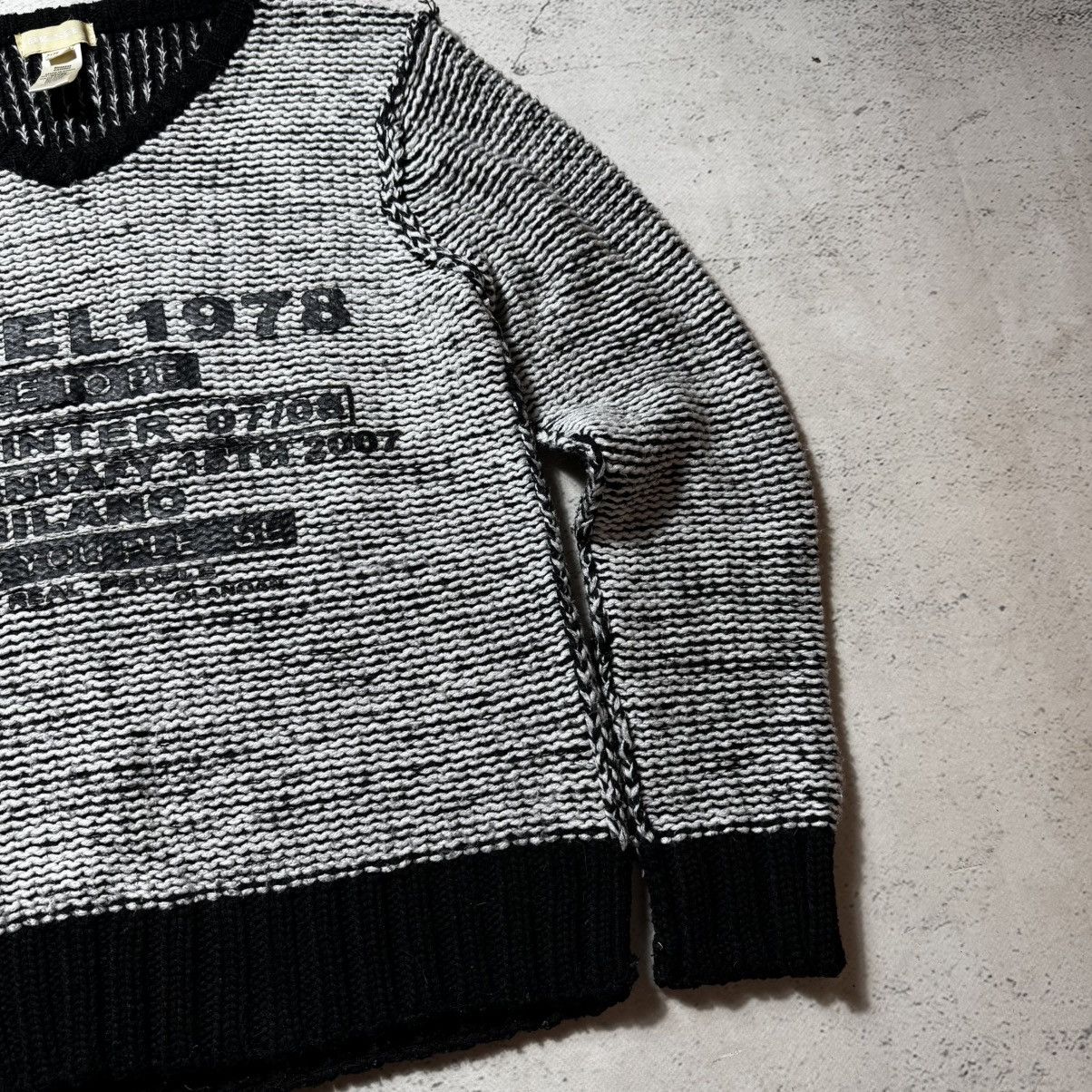 Diesel vintage avant garde chain mail sweater diesel big logo slim Size US L / EU 52-54 / 3 - 4 Thumbnail