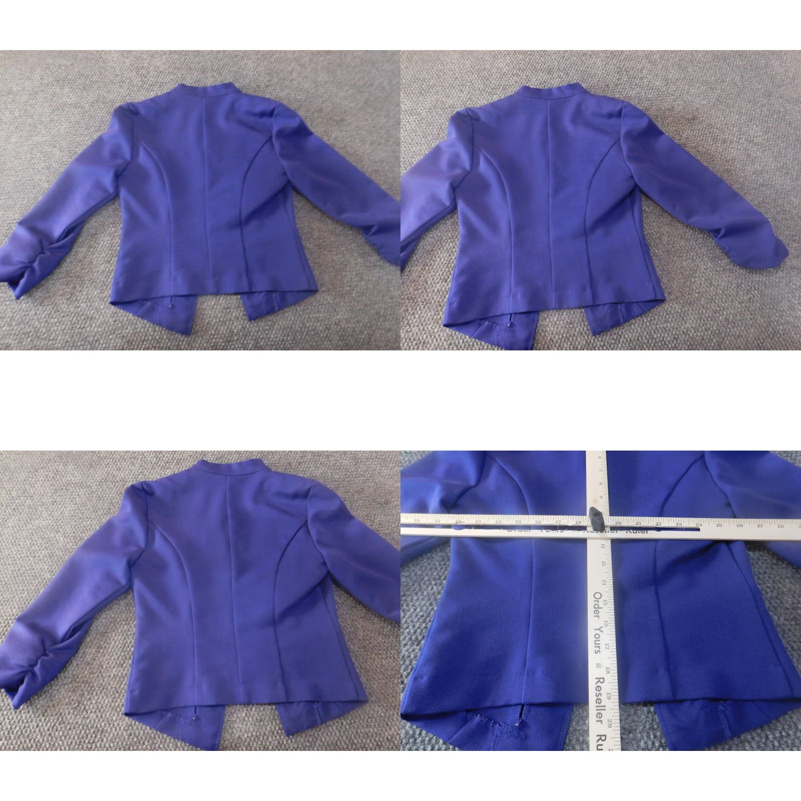 Vintage Maurices Blazer Women S Purple Knit Stretch Classic Designer Jacket Coat Mid-Length Polyester Button Size S / US 4 / IT 40 - 8 Thumbnail