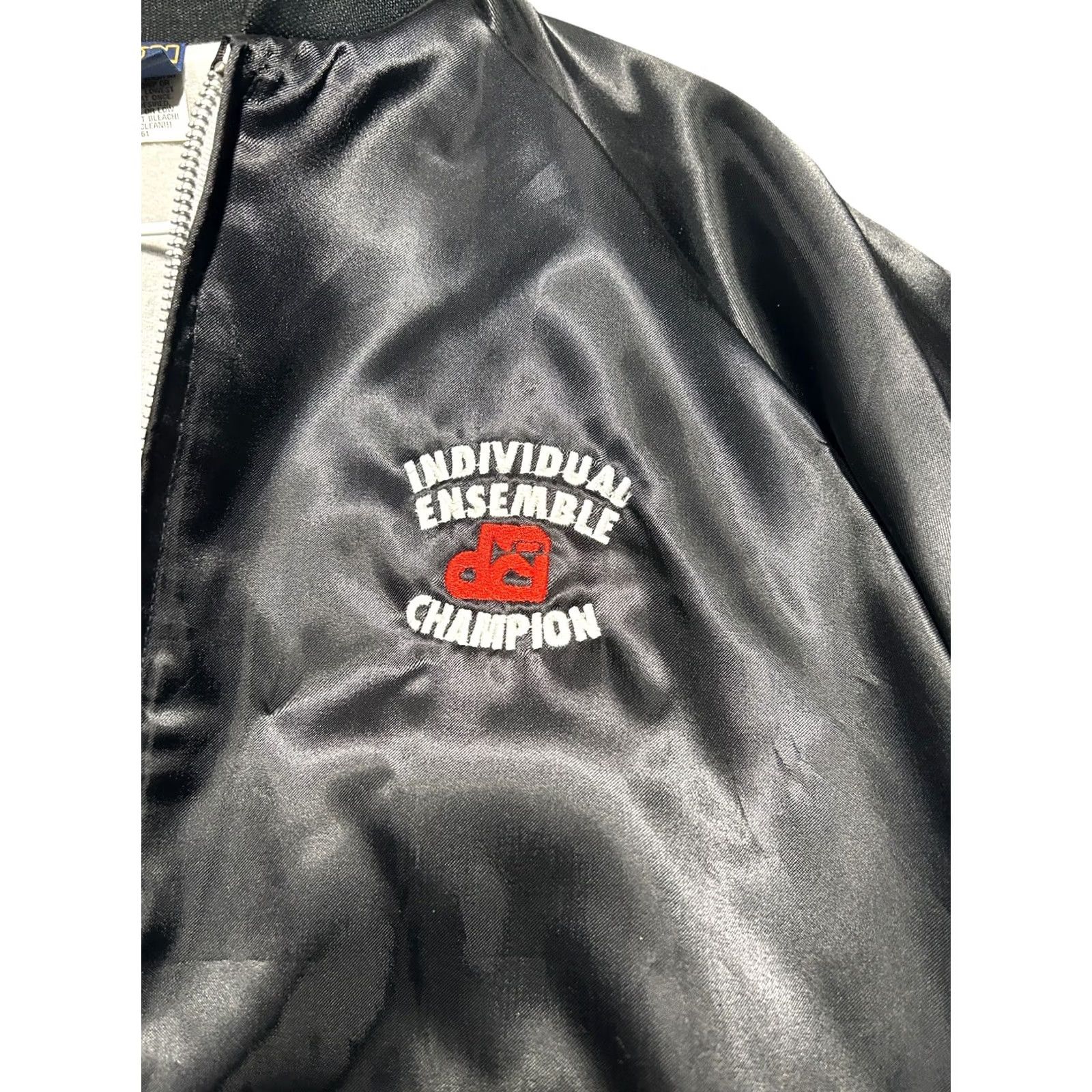 Vintage VINTAGE Hilton Varsity Jacket Bomber Black USA Made Mid-Length Jacket Mens L Nylon Size US L / EU 52-54 / 3 - 4 Thumbnail