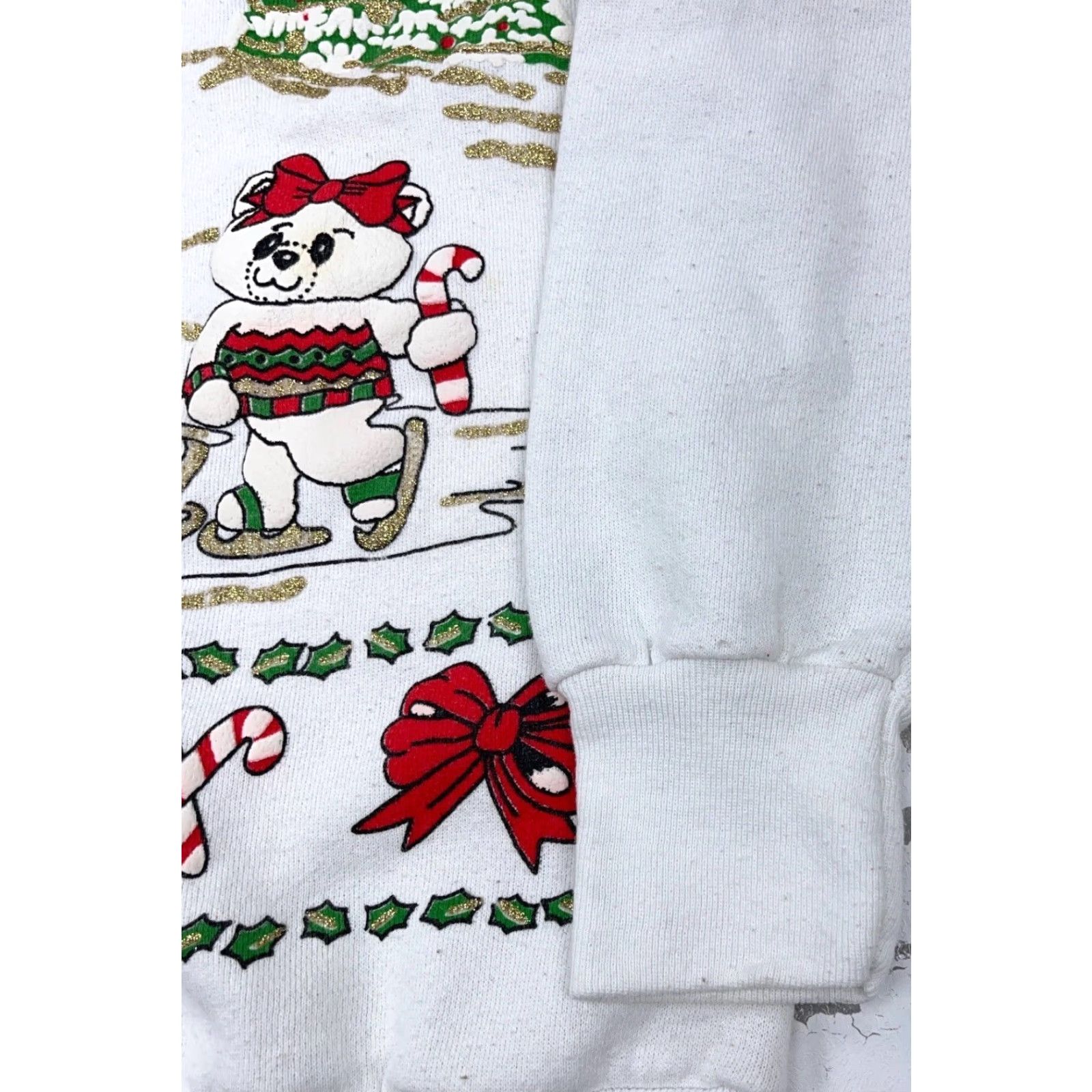 Vintage VINTAGE Oneita Christmas Sweater Crew Neck Women S White 90s 80s USA Snowman Pullover Sweatshirt Knit Size S / US 4 / IT 40 - 6 Thumbnail