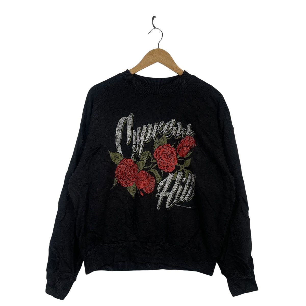 Vintage Cypress Hill Roses Graphic Sweatshirt Black Hip Hop Crewneck Size US S / EU 44-46 / 1 - 1 Thumbnail