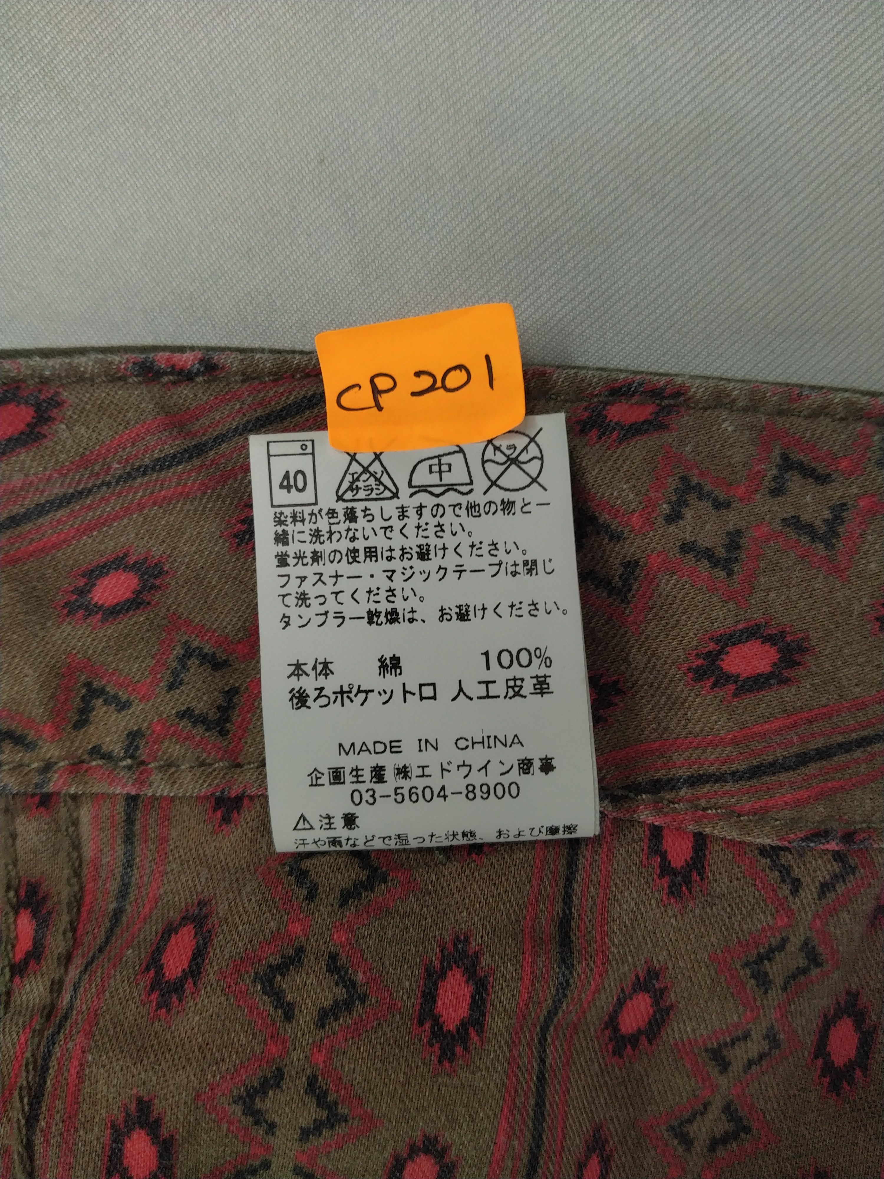 Japanese Brand Edwin Cargo Multi Pocket Pants 36x28.5 -CP201 Size US 36 / EU 52 - 10 Thumbnail