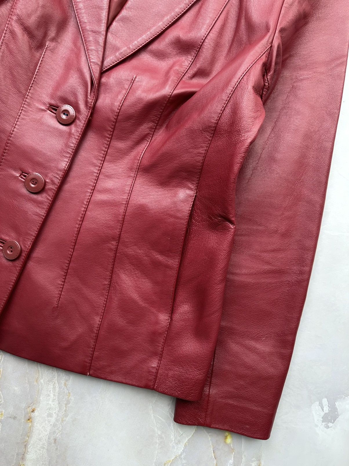 Japanese Brand Vintage Leather Jacket Size S / US 4 / IT 40 - 6 Thumbnail