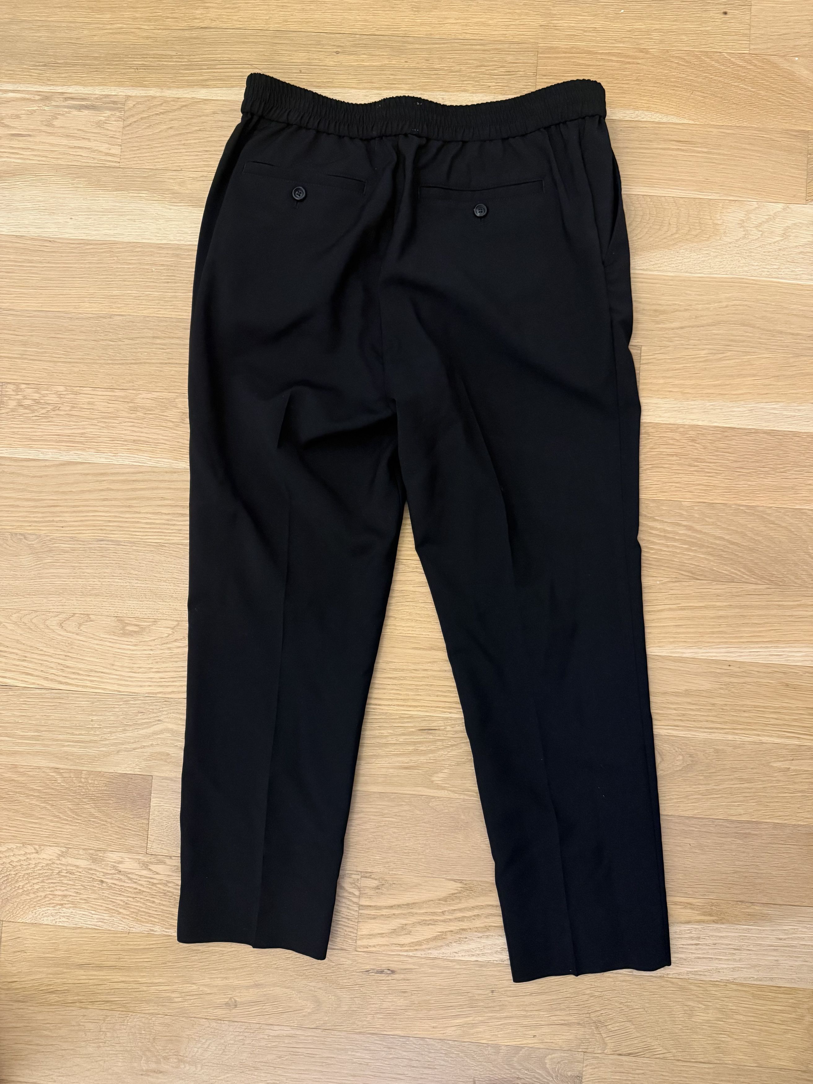 AMI AMI Paris Black Cropped Virgin Wool Trousers Size US 29 - 5 Thumbnail