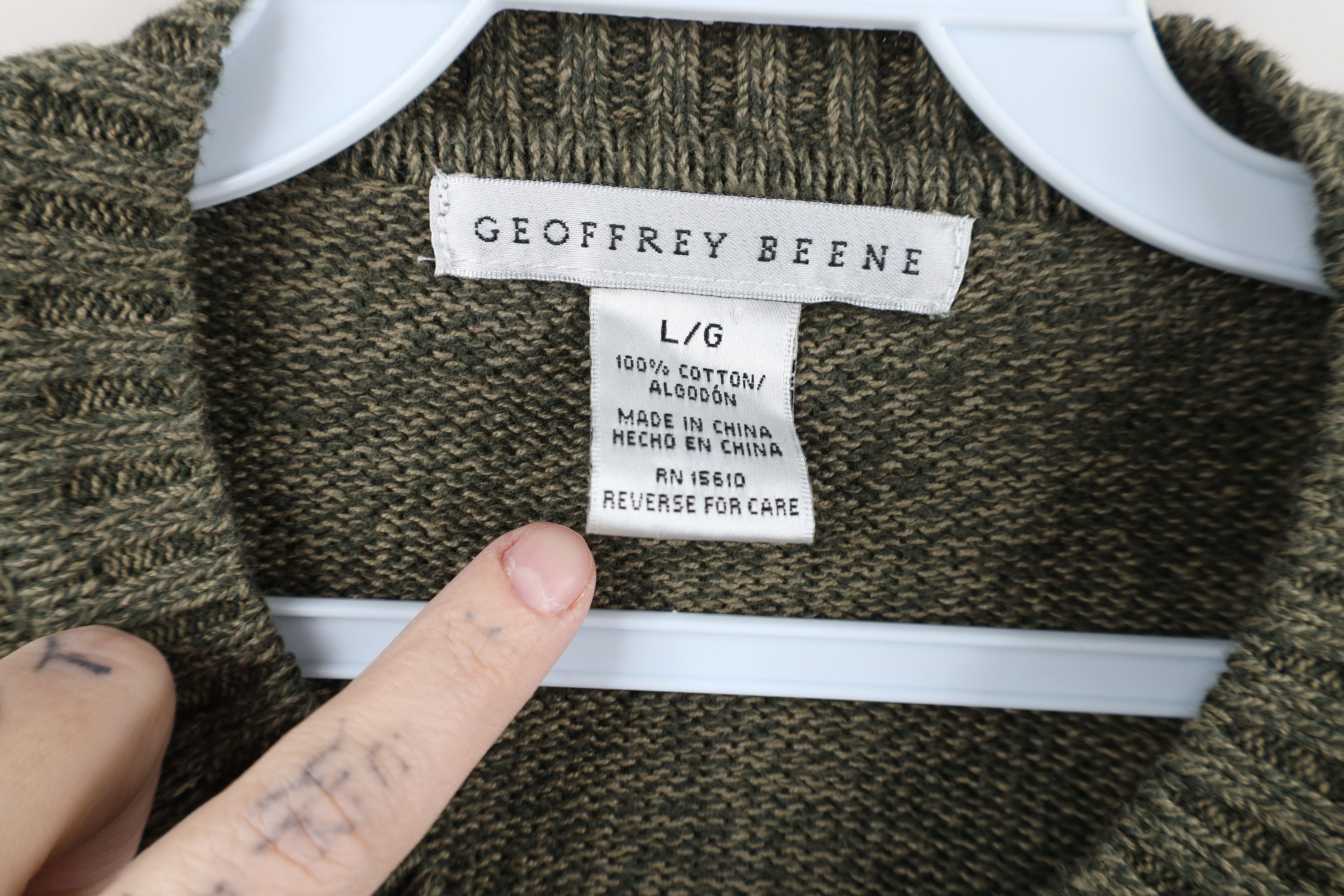 Vintage Vintage 90s Streetwear Argyle Diamond Knit Crewneck Sweater Size US L / EU 52-54 / 3 - 4 Thumbnail