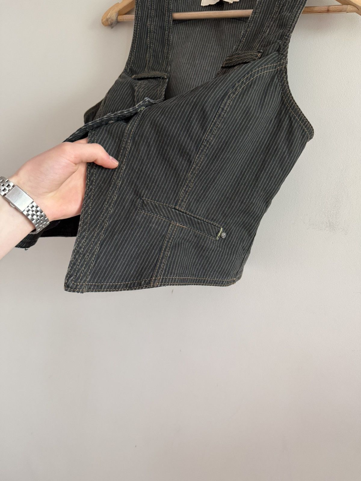 Vintage Avant-Garde Pinstripe Vest Size M / US 6-8 / IT 42-44 - 4 Thumbnail