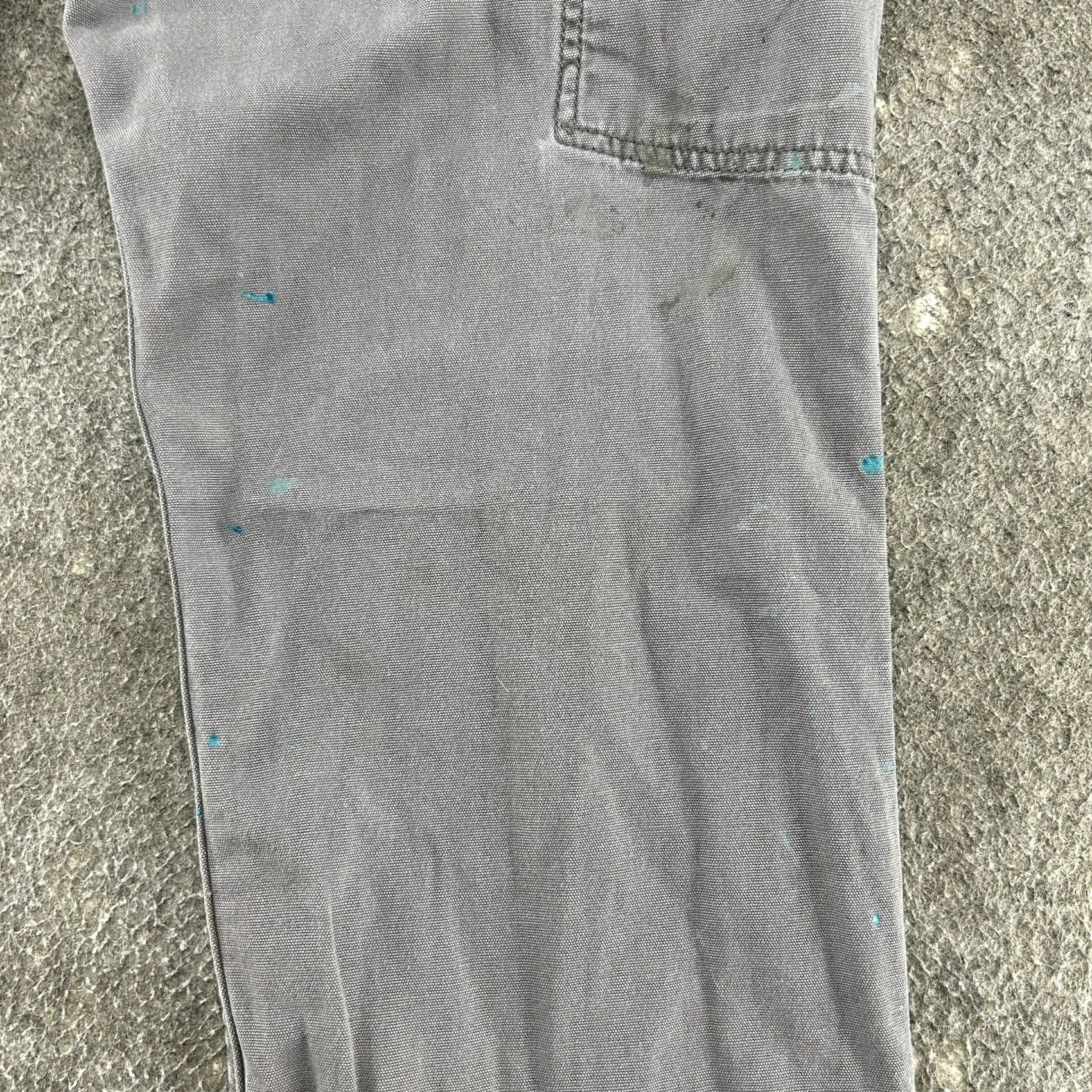 Carhartt VINTAGE Carhartt Pants Mens 32x32 Gray Carpenter Relaxed Rugged Flex Canvas Distressed Size US 32 / EU 48 - 6 Thumbnail